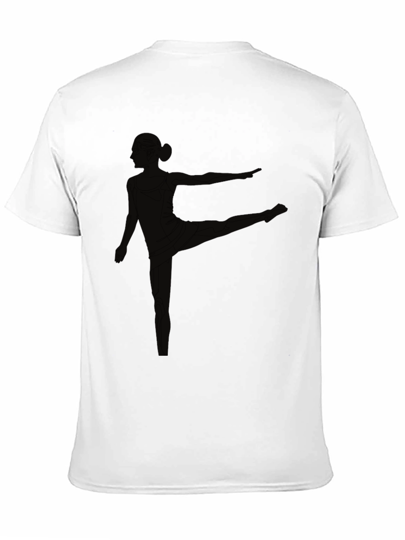 Yoga Pose Graphic Print Mens Black T-Shirt