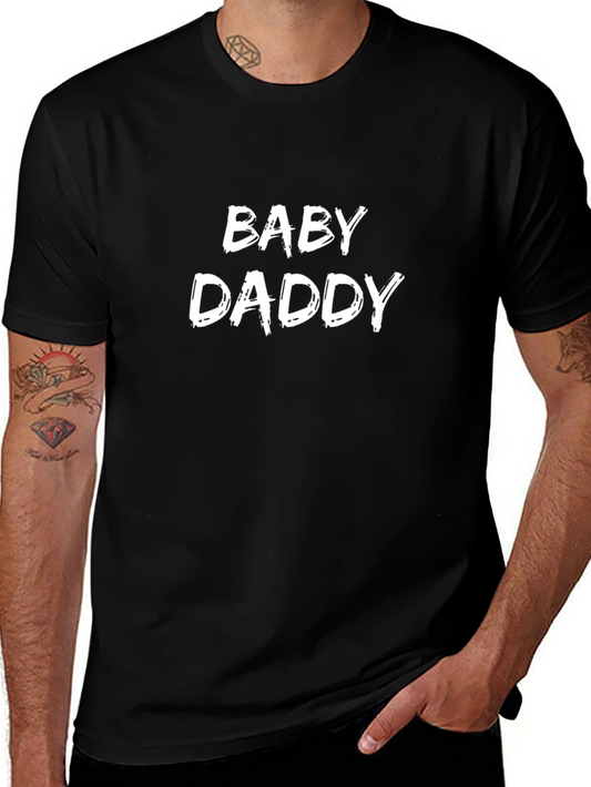 Baby Daddy Funny Graphic Tee - Black