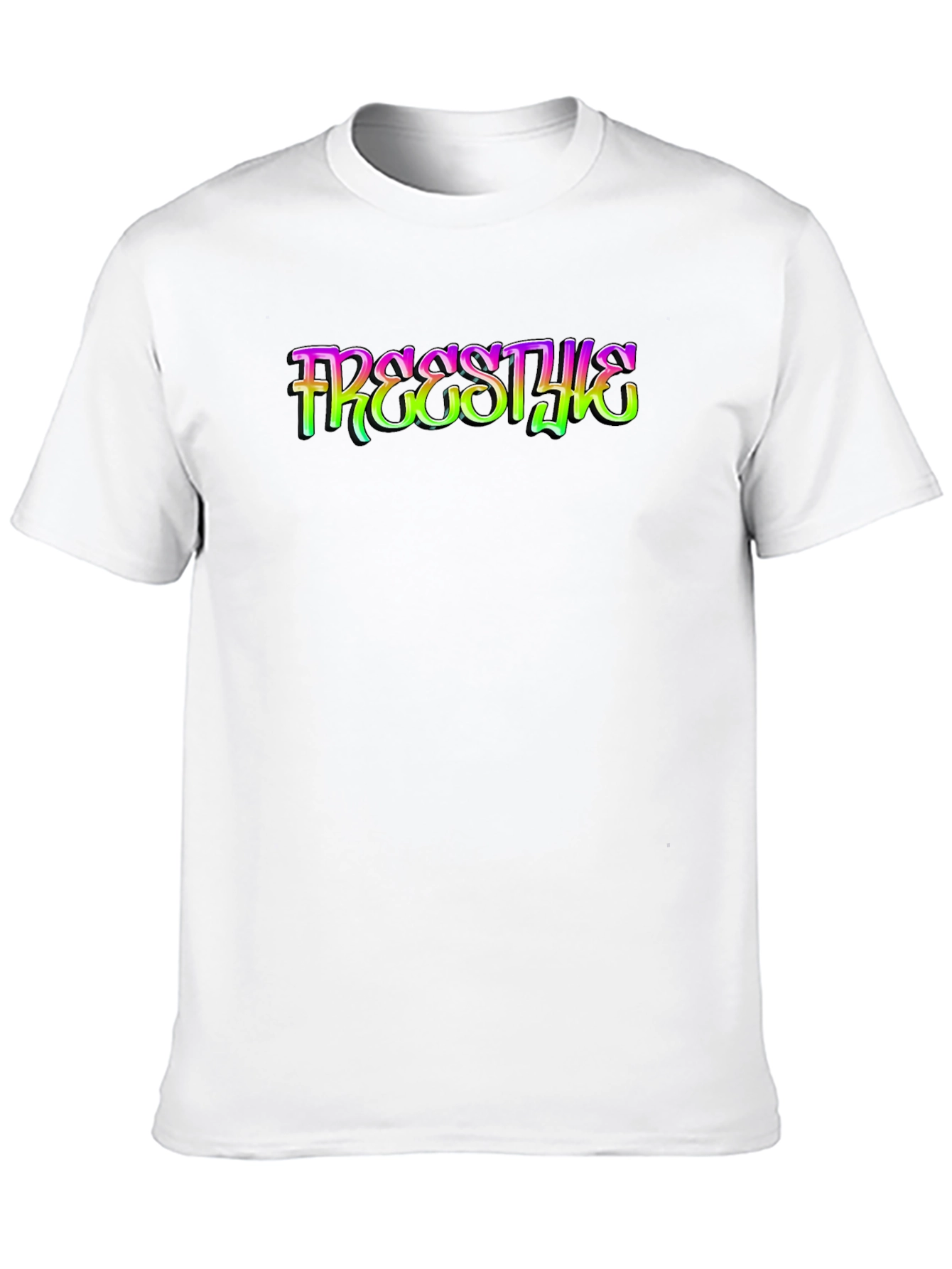 Freestyle Graphic Print Black T-Shirt