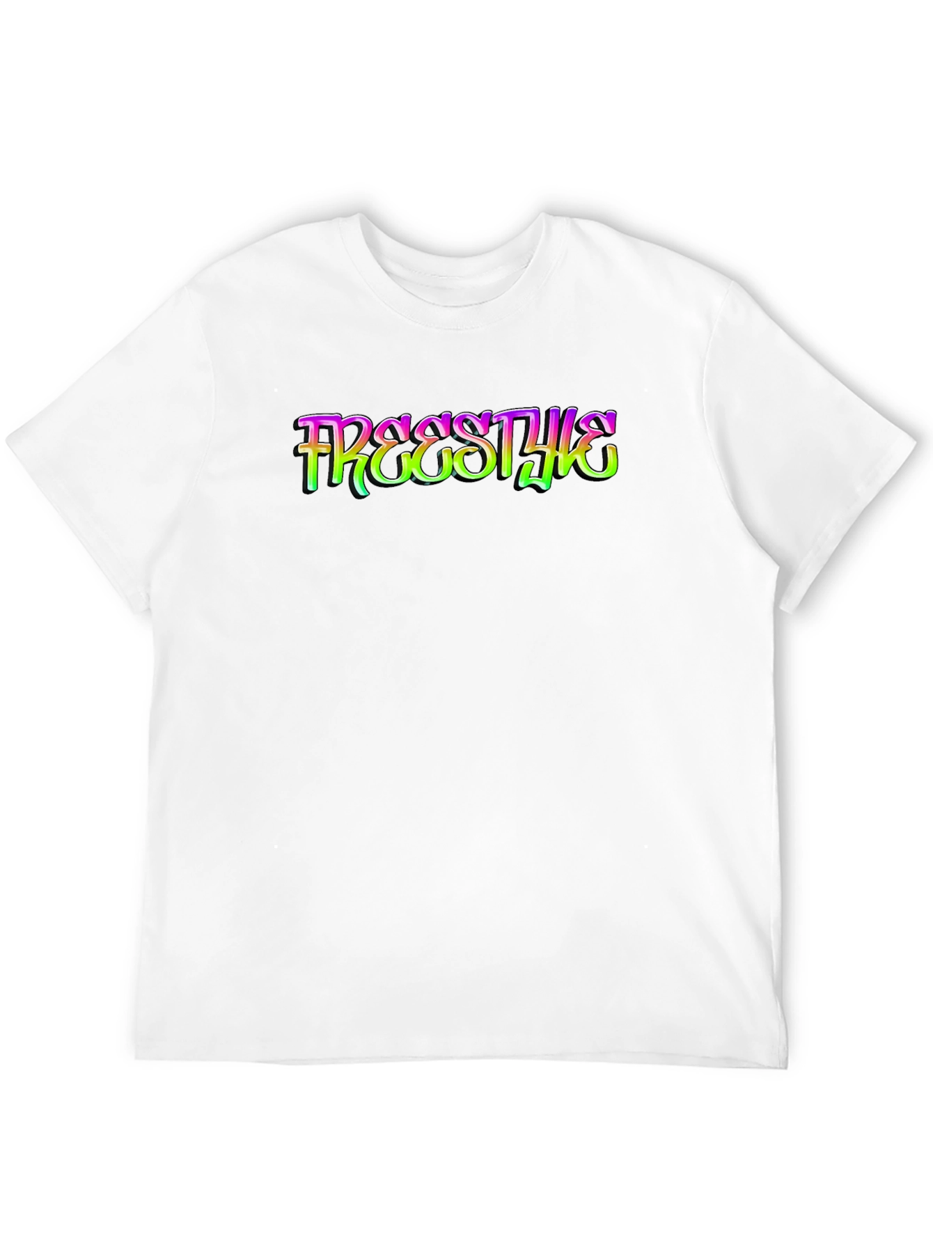 Freestyle Graphic Print Black T-Shirt