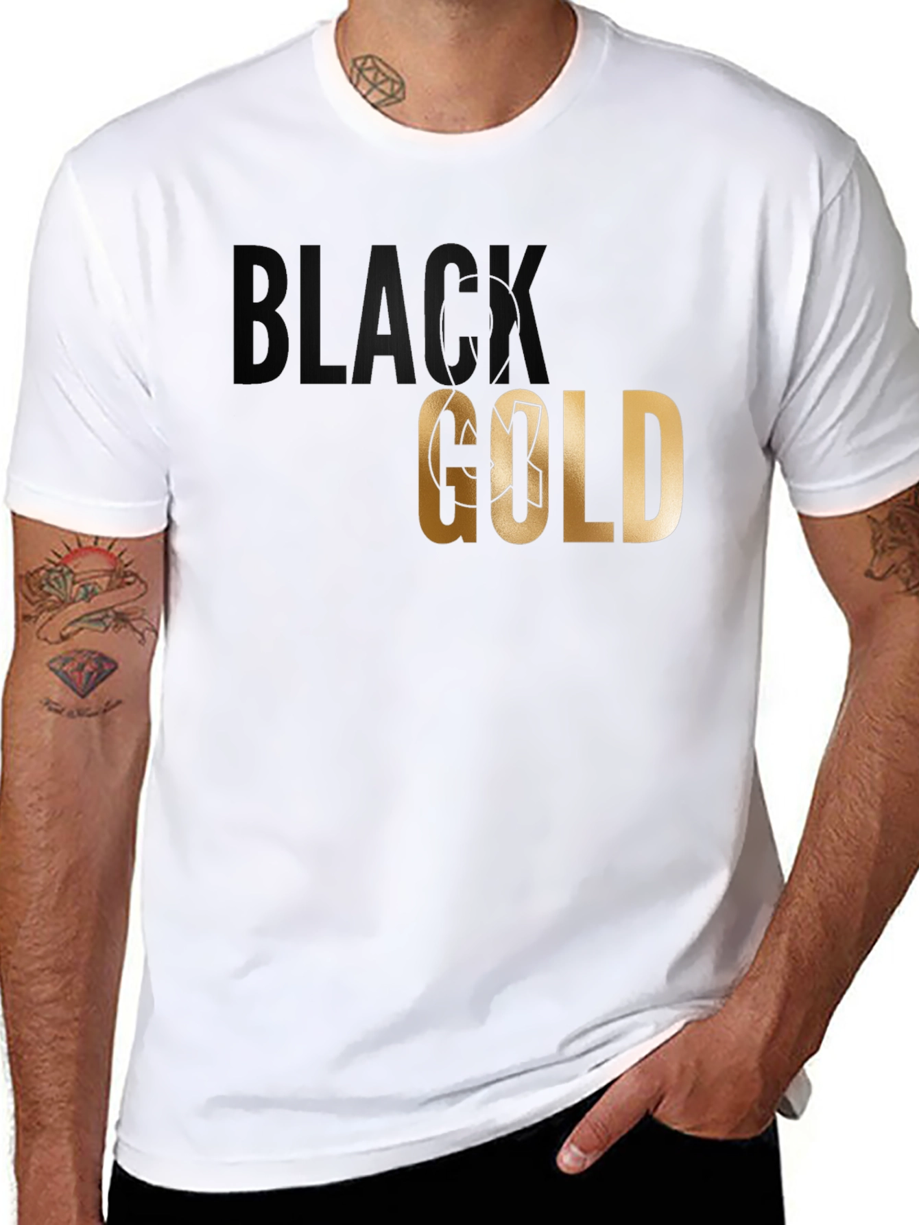 Black Gold Graphic T-Shirt