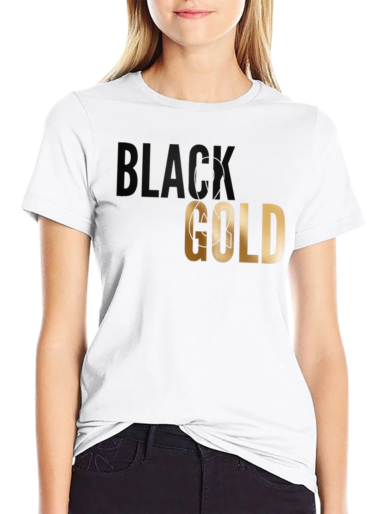 Black Gold Graphic T-Shirt