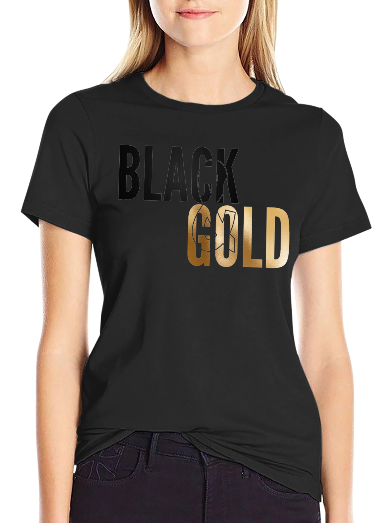 Black Gold Graphic T-Shirt