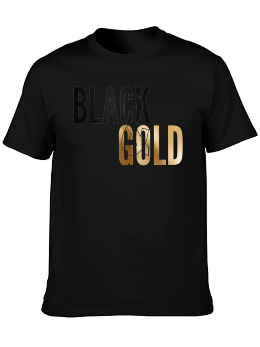 Black Gold Graphic T-Shirt