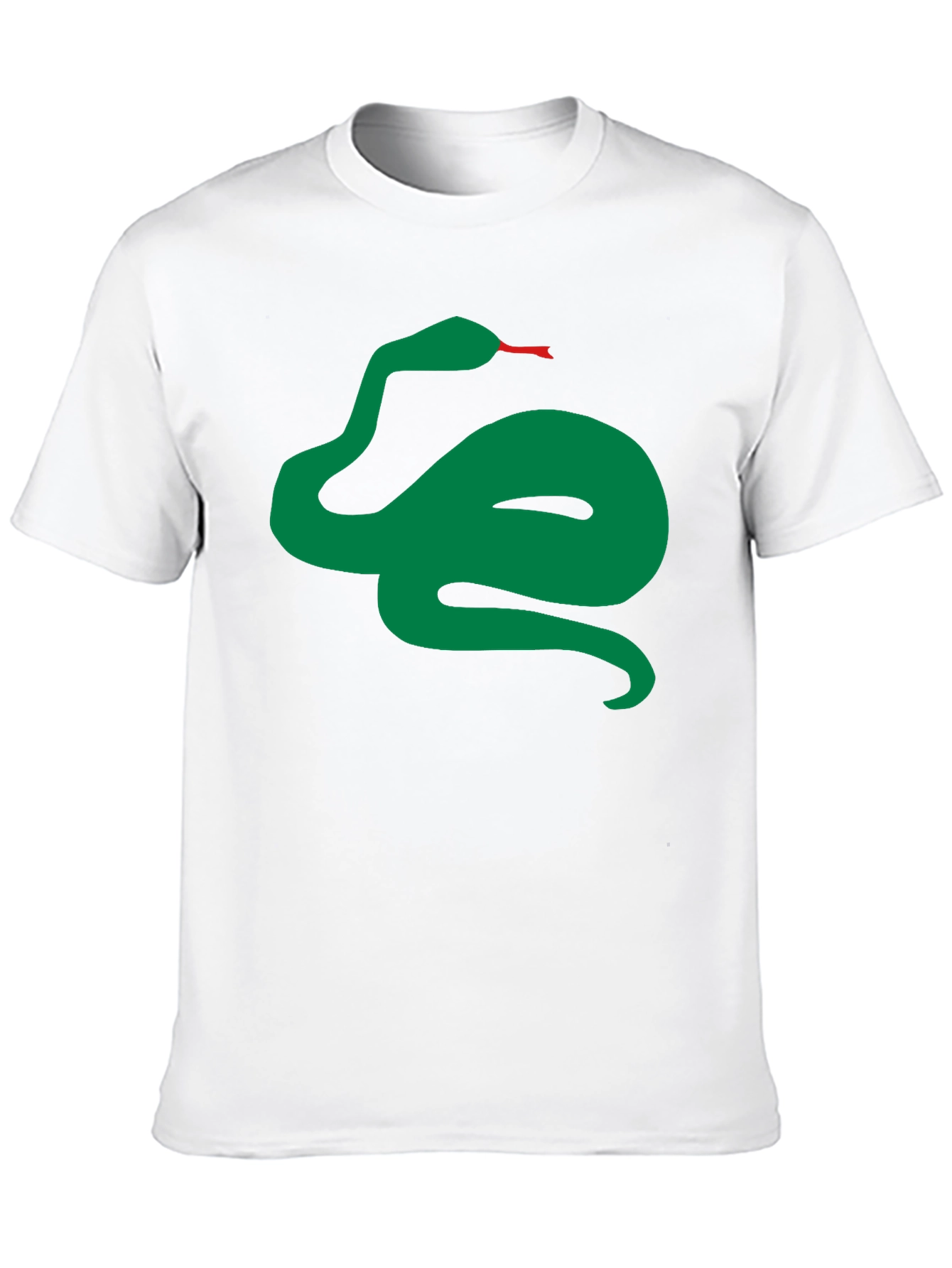 Green Snake Graphic Black T-Shirt