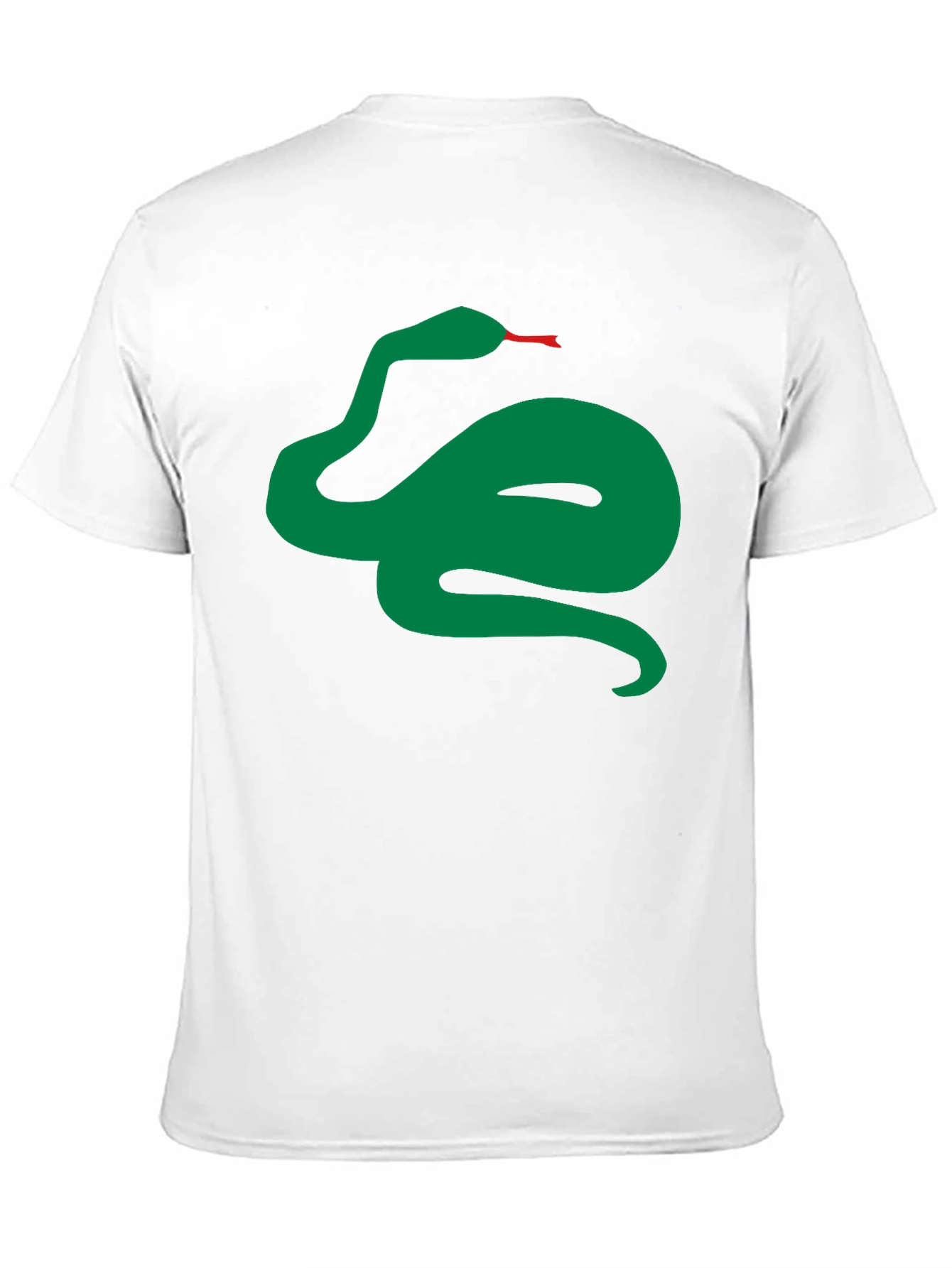 Green Snake Graphic Black T-Shirt
