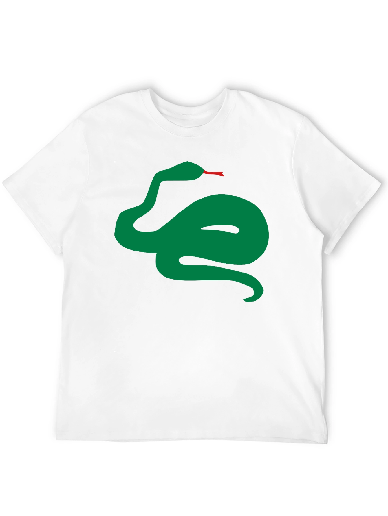 Green Snake Graphic Black T-Shirt
