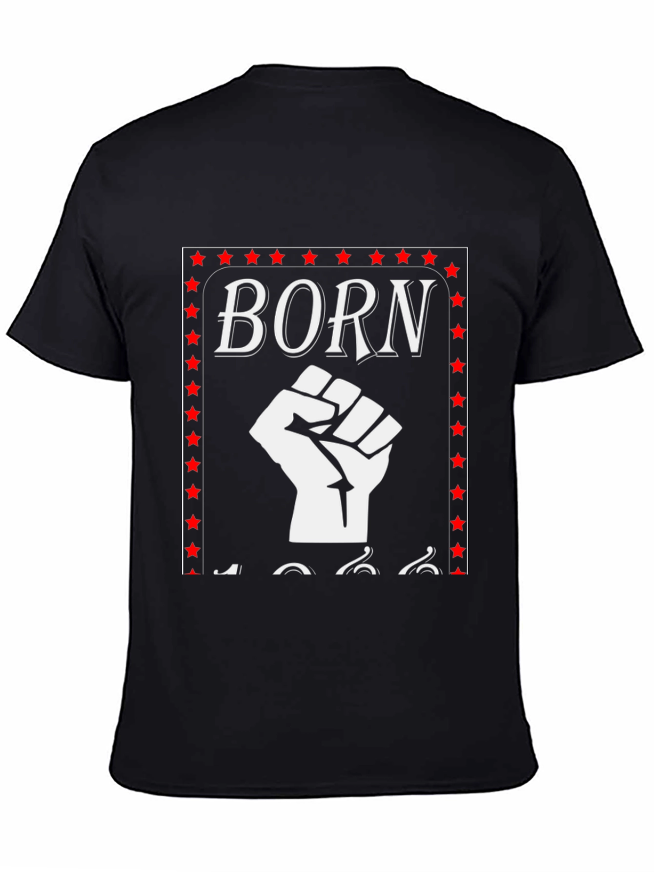 Born Raised Fist Graphic Tee - Black