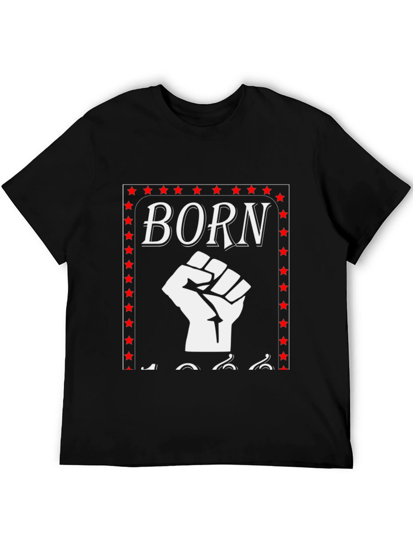Born Raised Fist Graphic Tee - Black