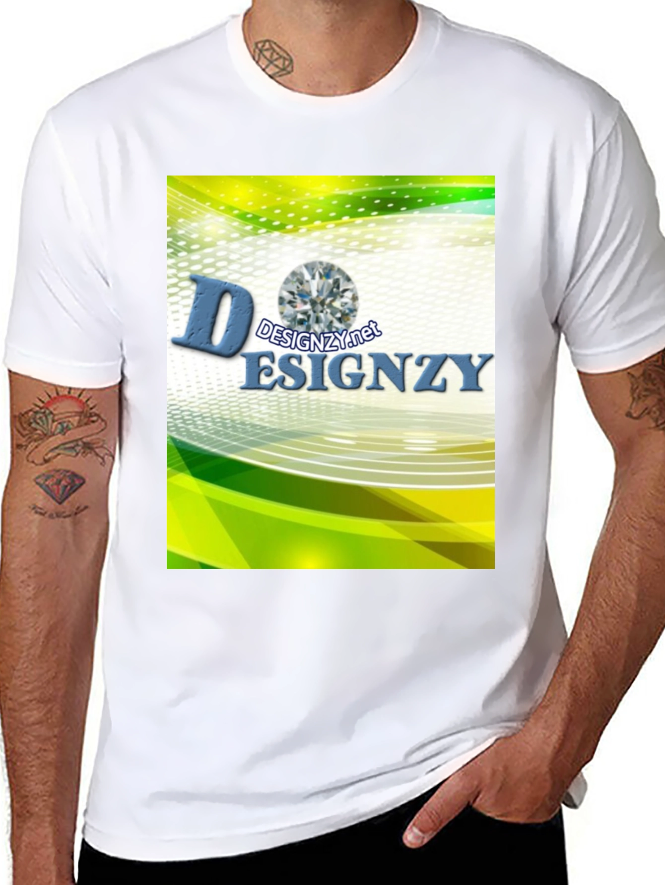 Designzy Graphic T-Shirt - Modern Abstract Tee