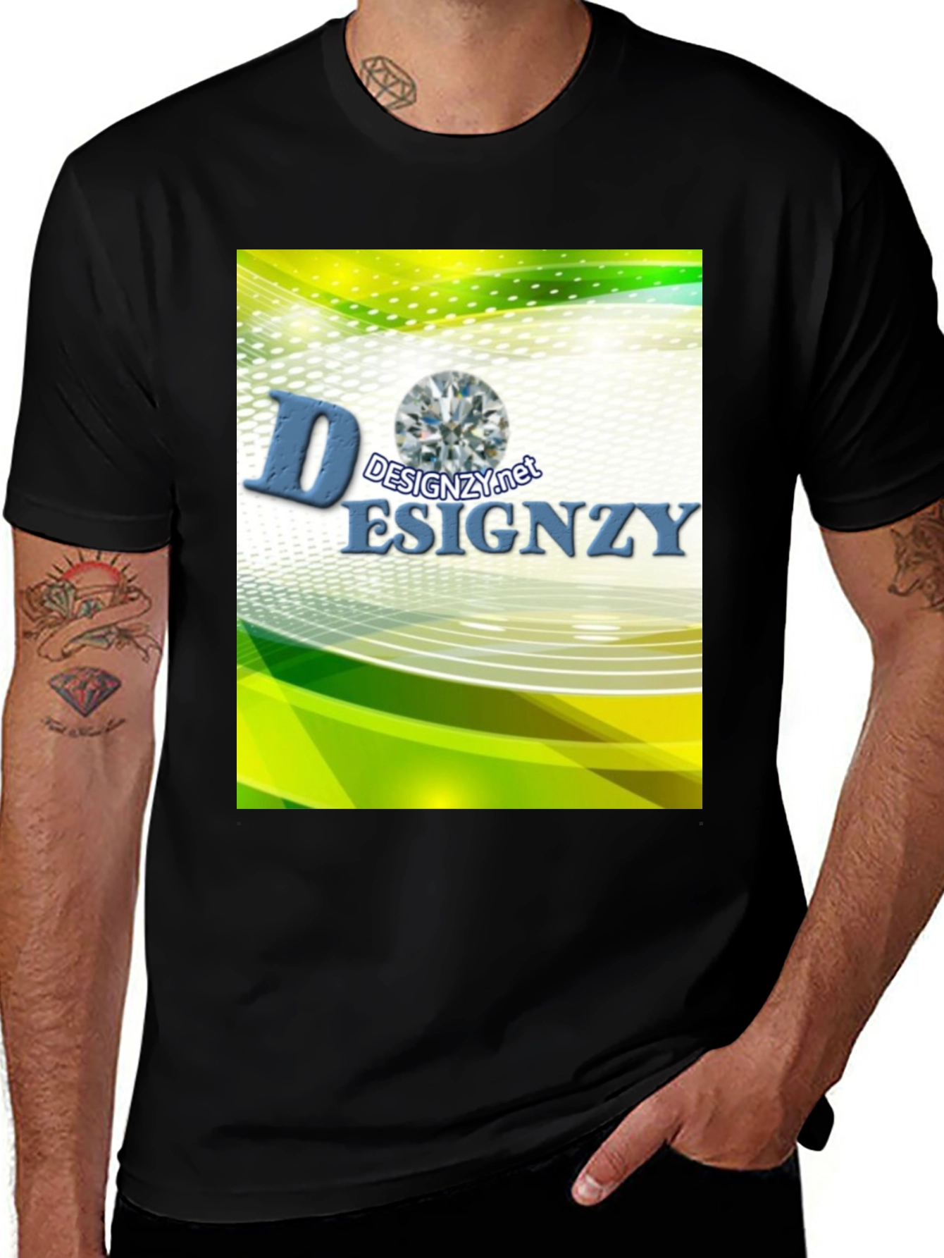 Designzy Graphic T-Shirt - Modern Abstract Tee
