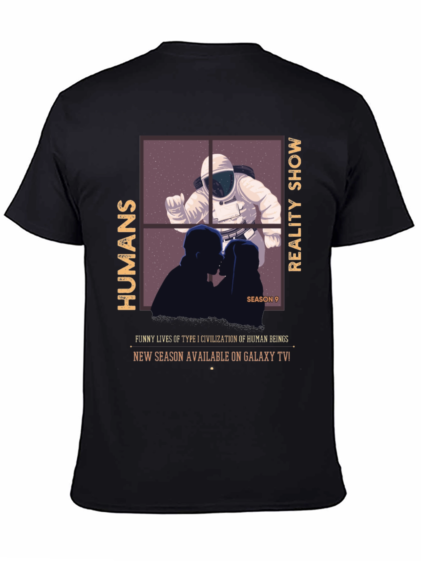 Humans Reality Show T-Shirt - Galaxy TV