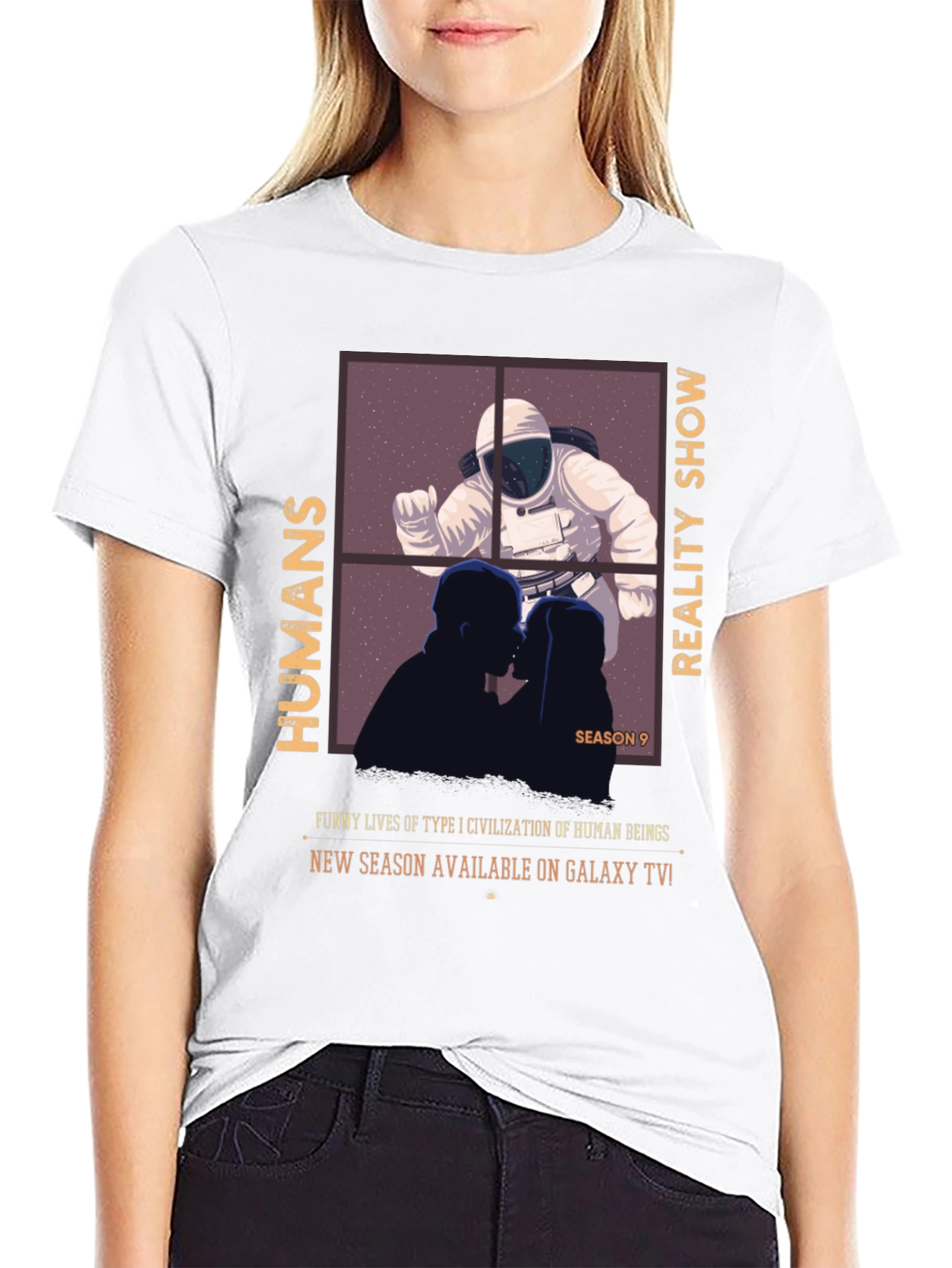 Humans Reality Show T-Shirt - Galaxy TV