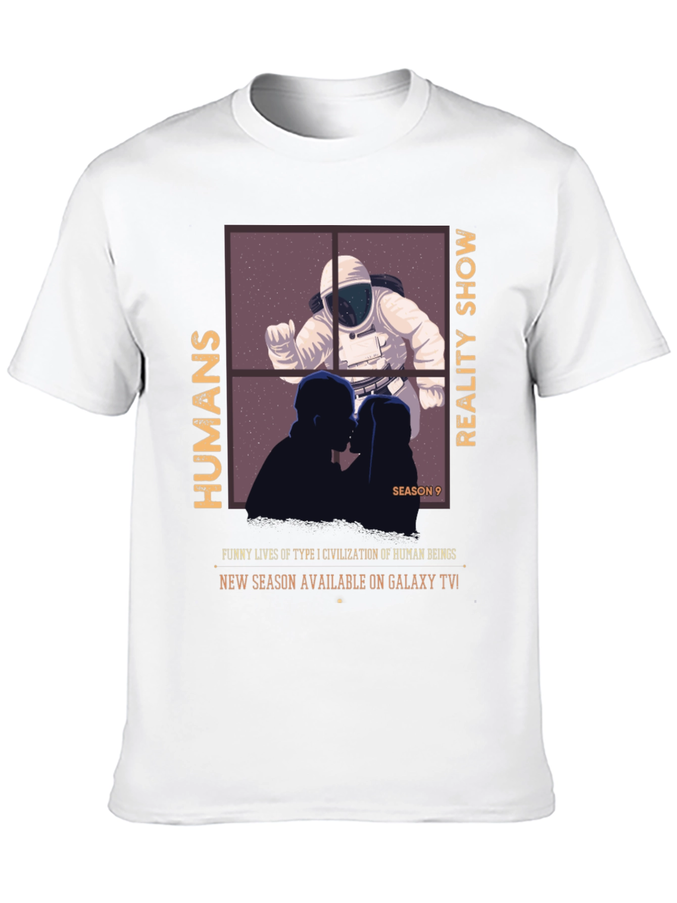 Humans Reality Show T-Shirt - Galaxy TV