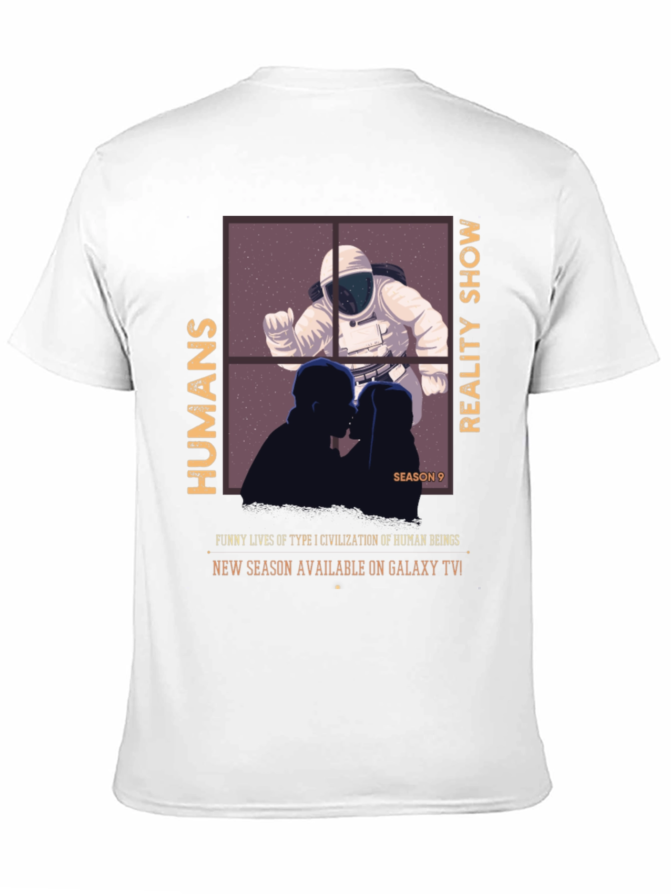 Humans Reality Show T-Shirt - Galaxy TV