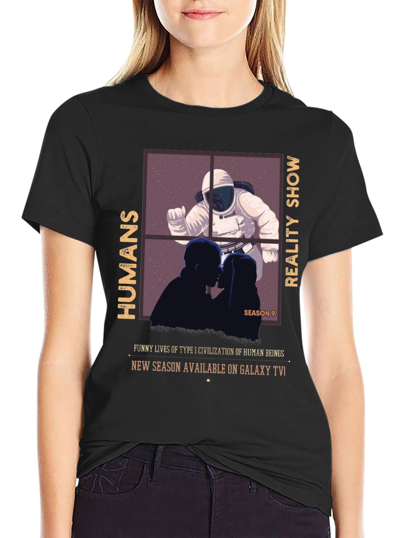 Humans Reality Show T-Shirt - Galaxy TV