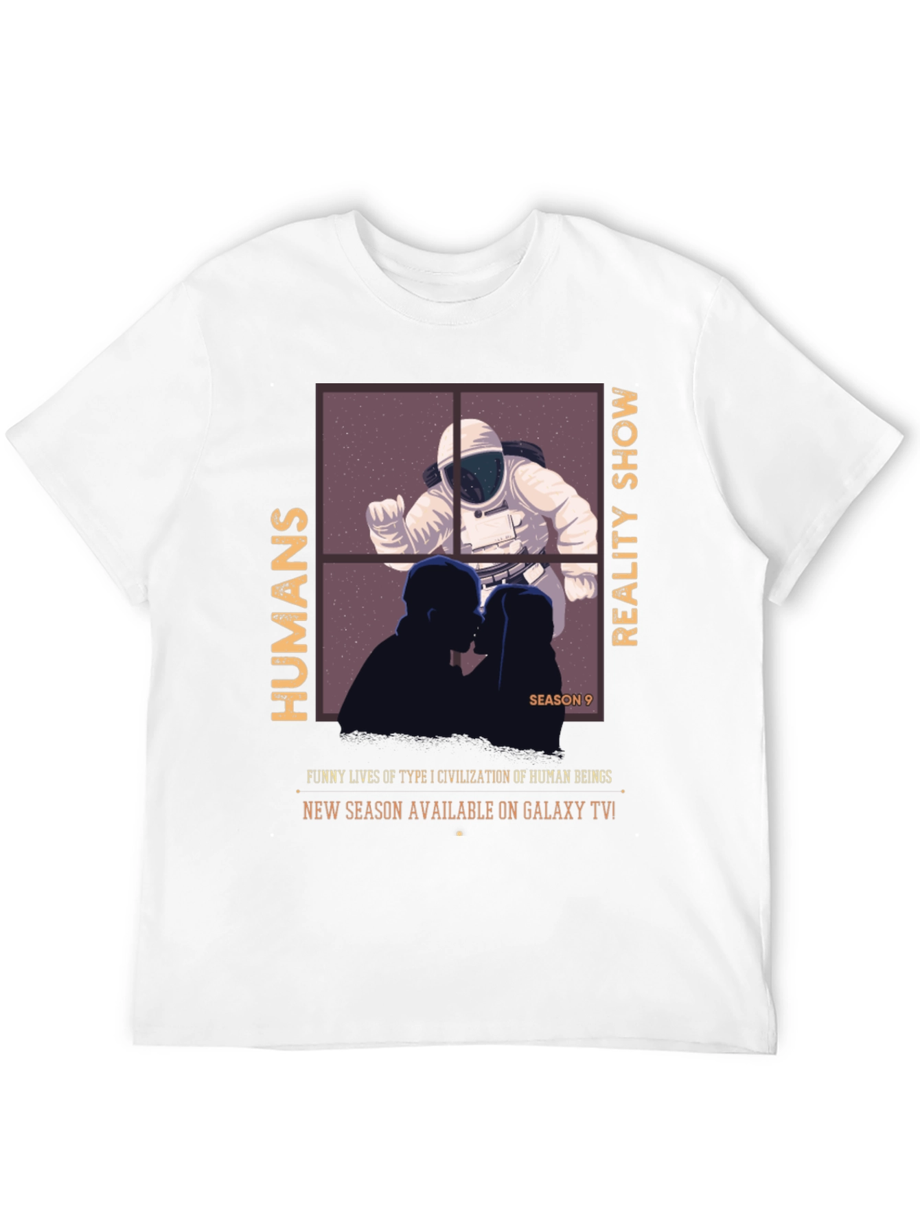 Humans Reality Show T-Shirt - Galaxy TV