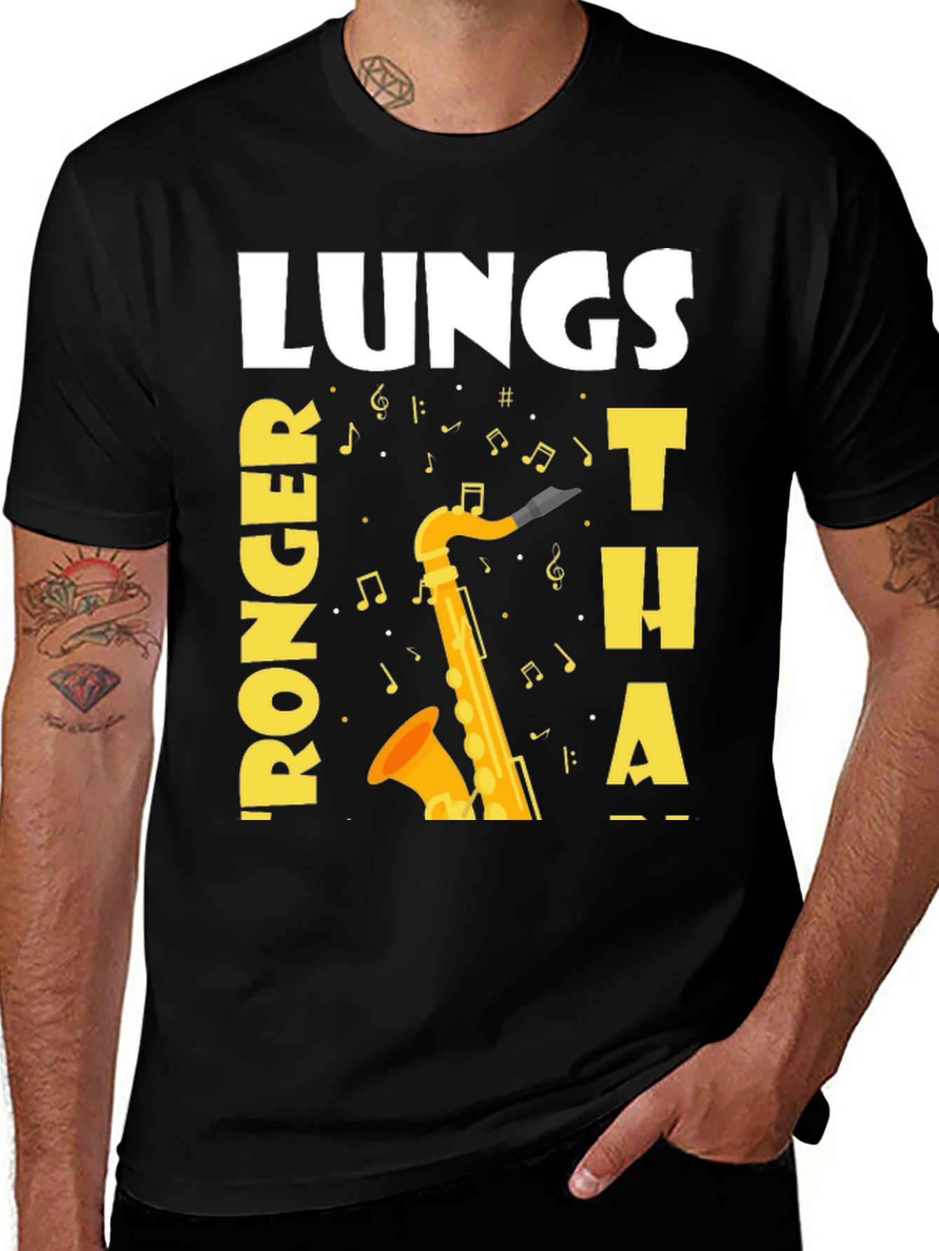 Saxophone Player Funny Lungs T-Shirt
