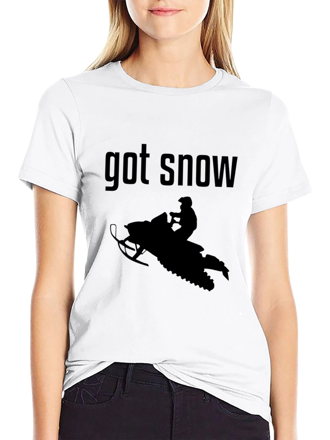 Got Snow? Graphic Tee - Snowmobile Design