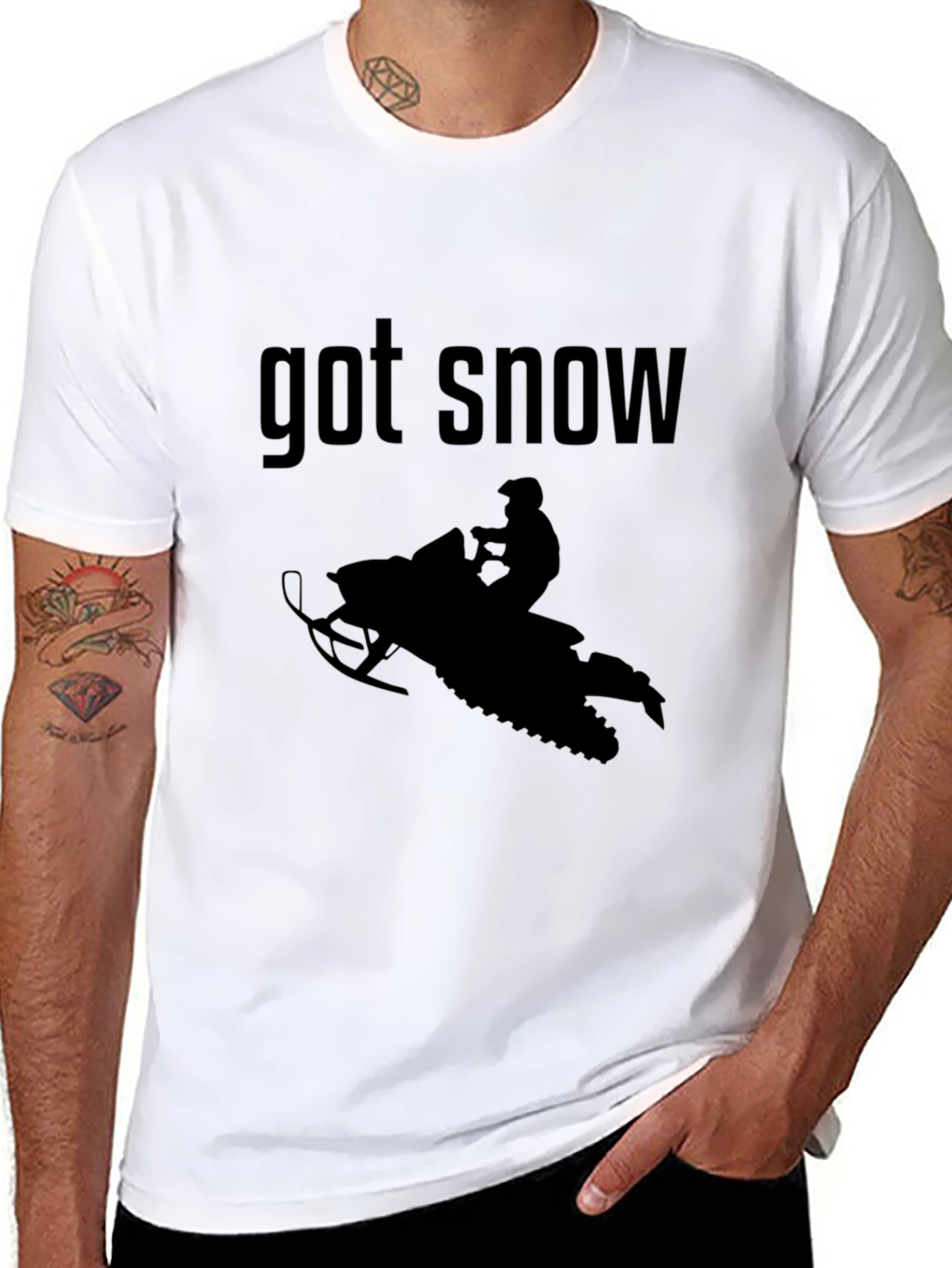 Got Snow? Graphic Tee - Snowmobile Design