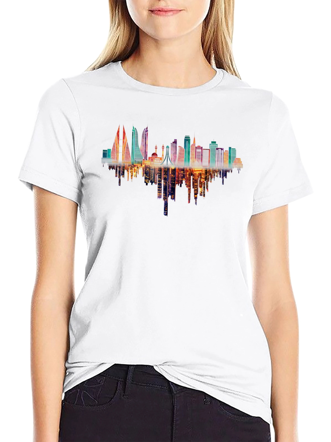 Cityscape T-Shirt - Urban Reflection
