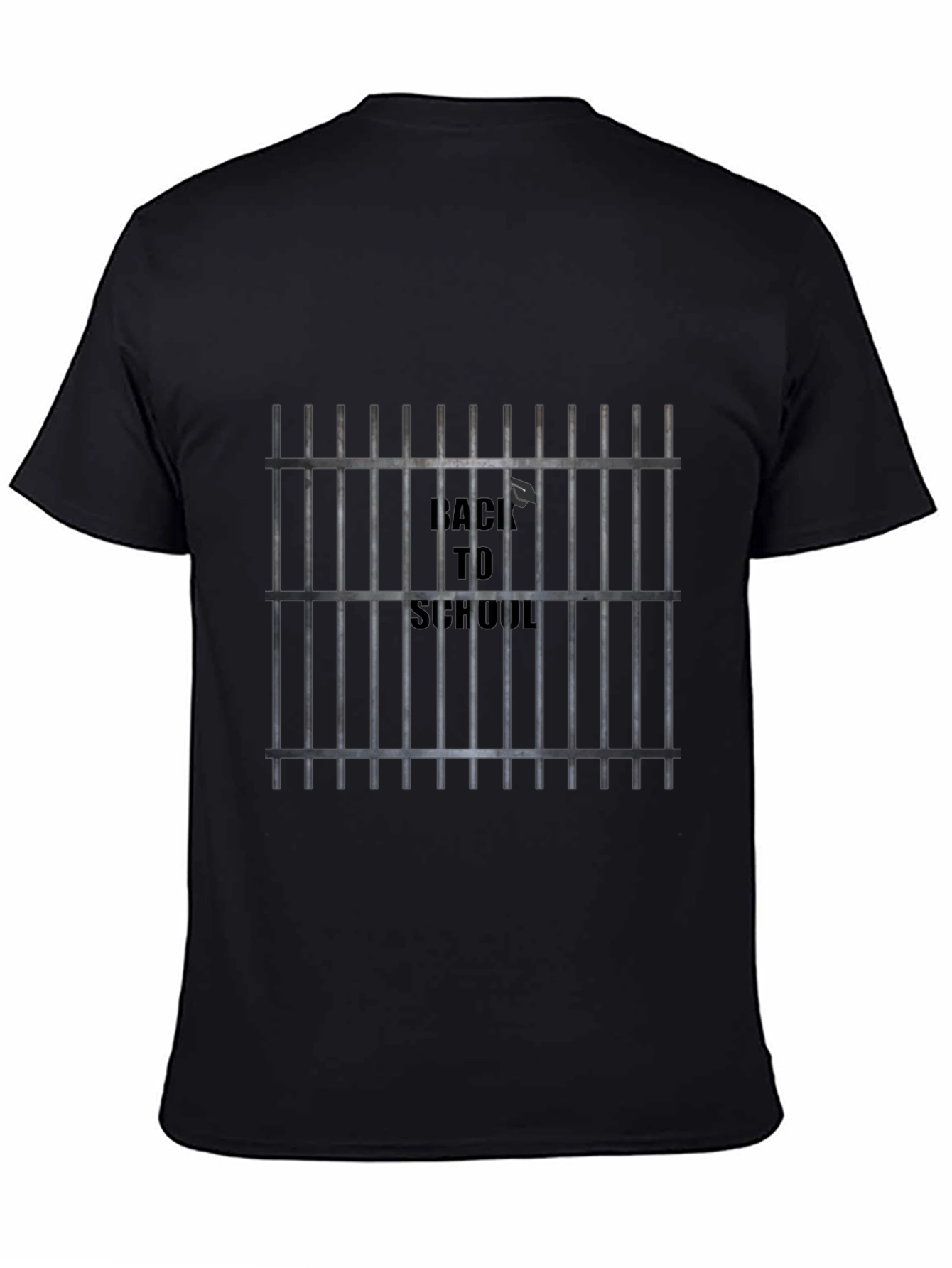 Back to School Jail Bar Graphic Tee - Black