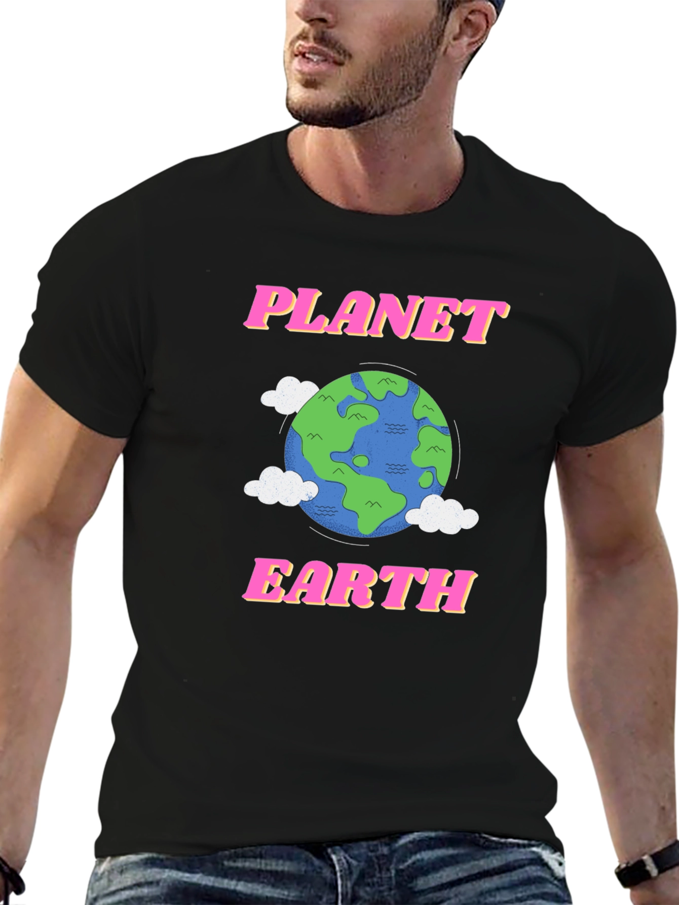 Planet Earth Graphic Tee - Retro Style