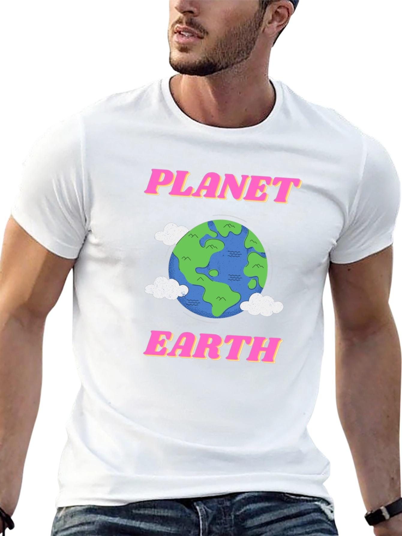 Planet Earth Graphic Tee - Retro Style