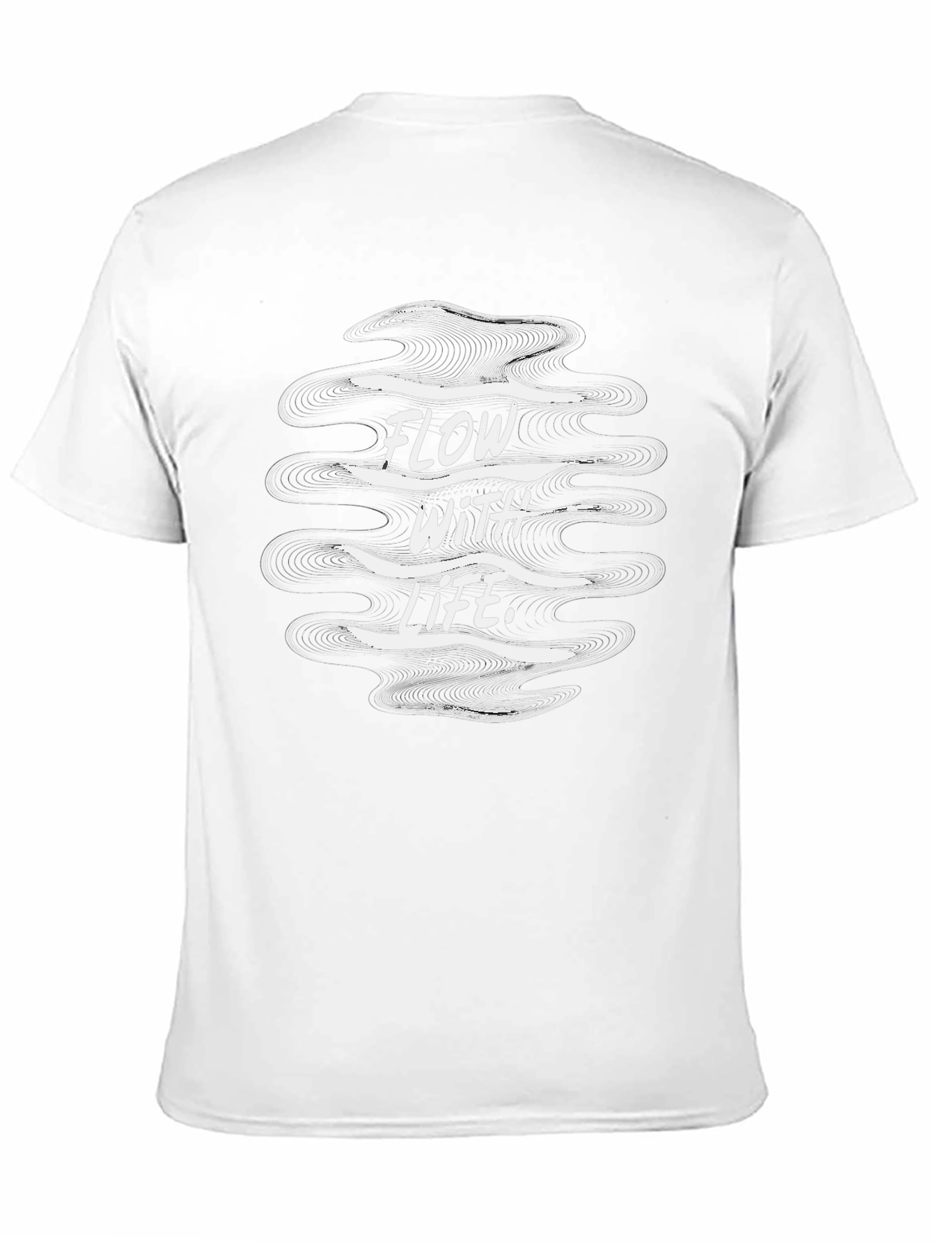 Flow With Life Black Graphic Tee