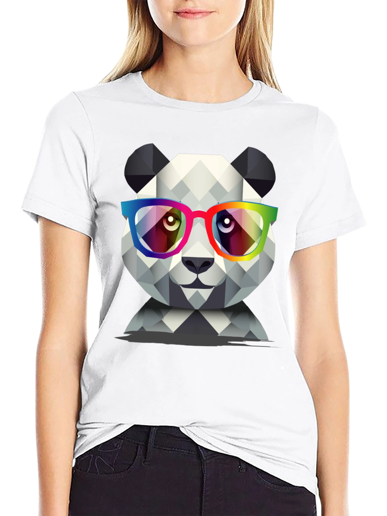 Geometric Panda T-Shirt