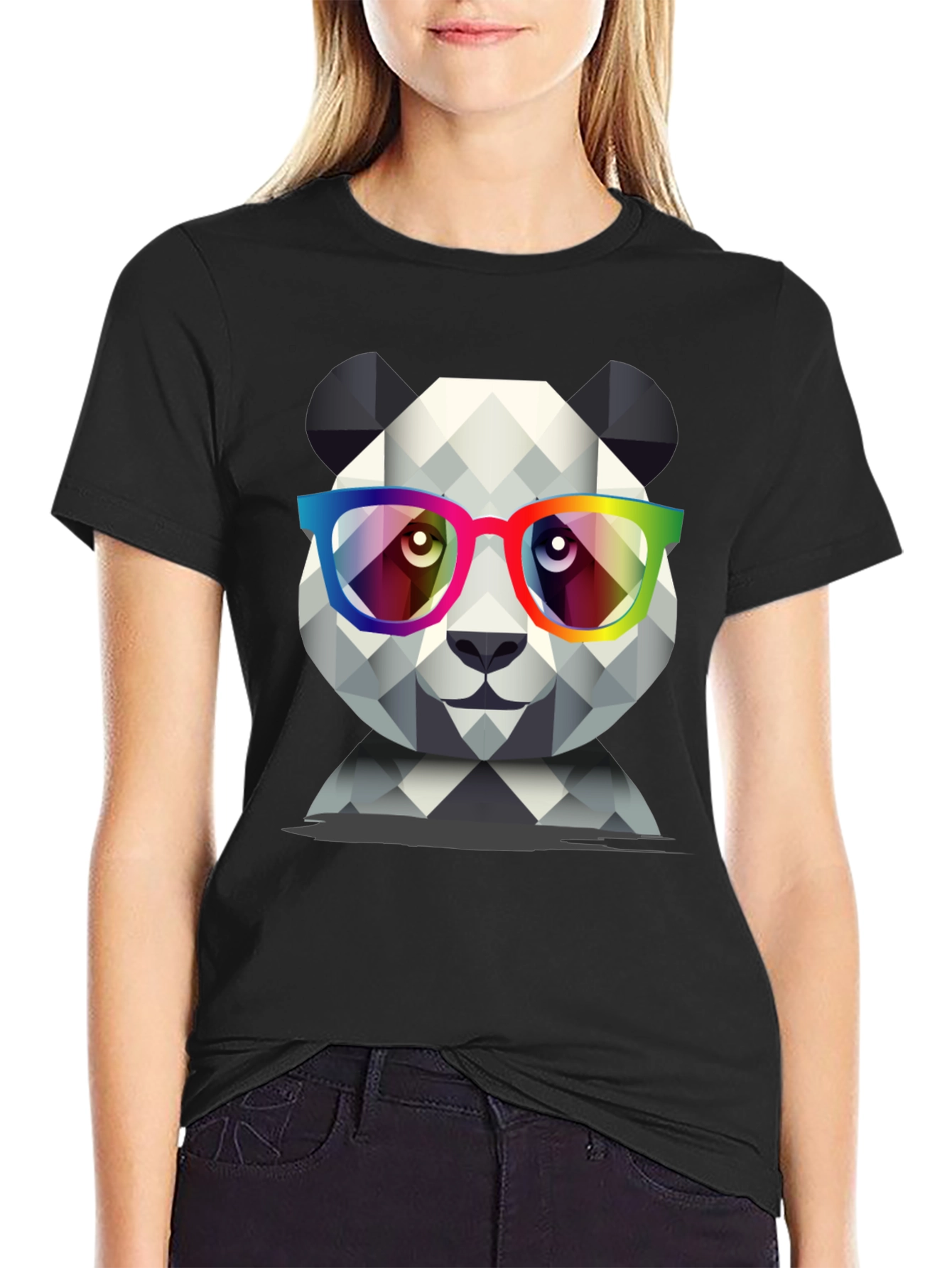 Geometric Panda T-Shirt