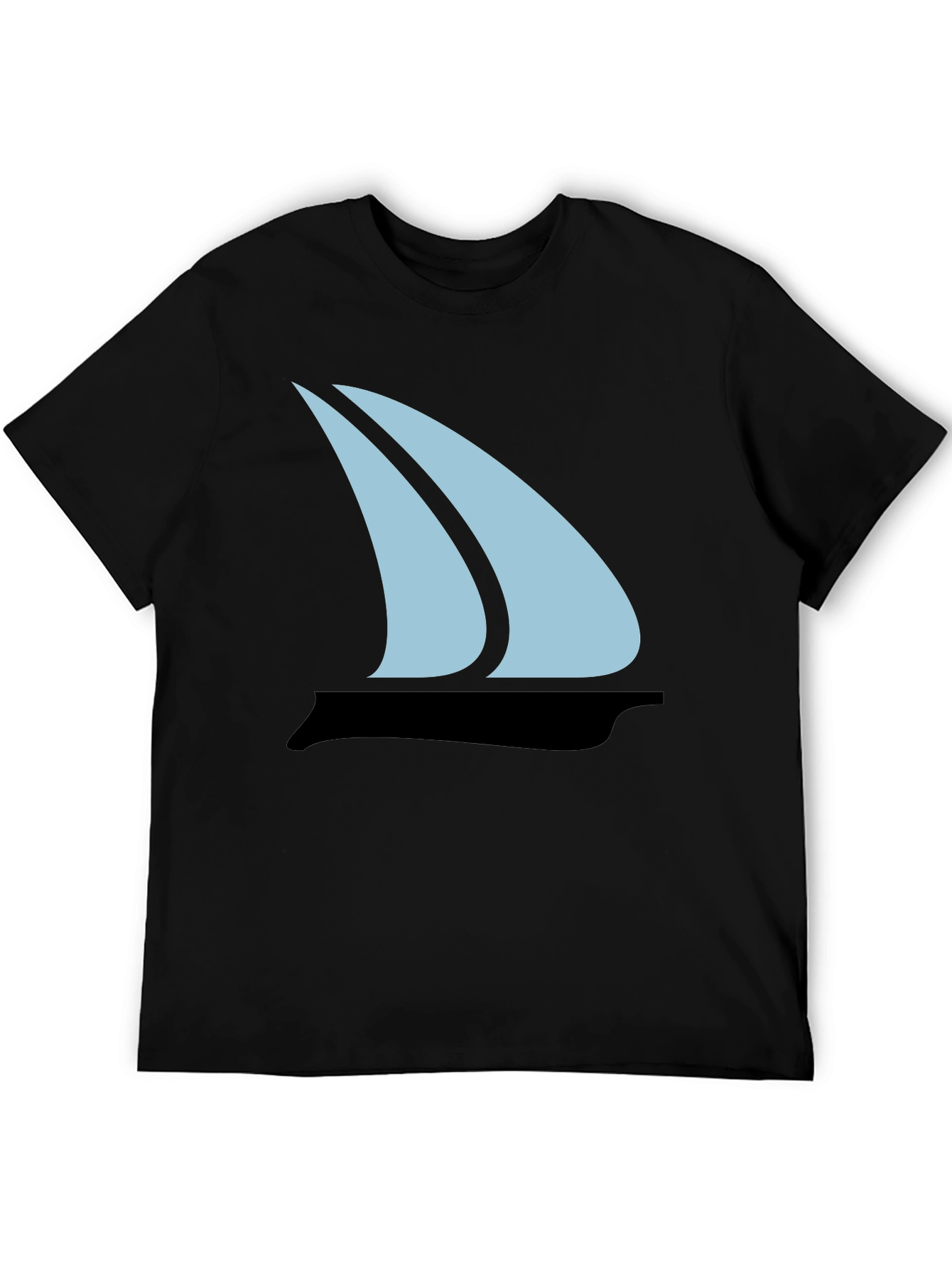 Sailboat Graphic Tee - Mens Black T-Shirt