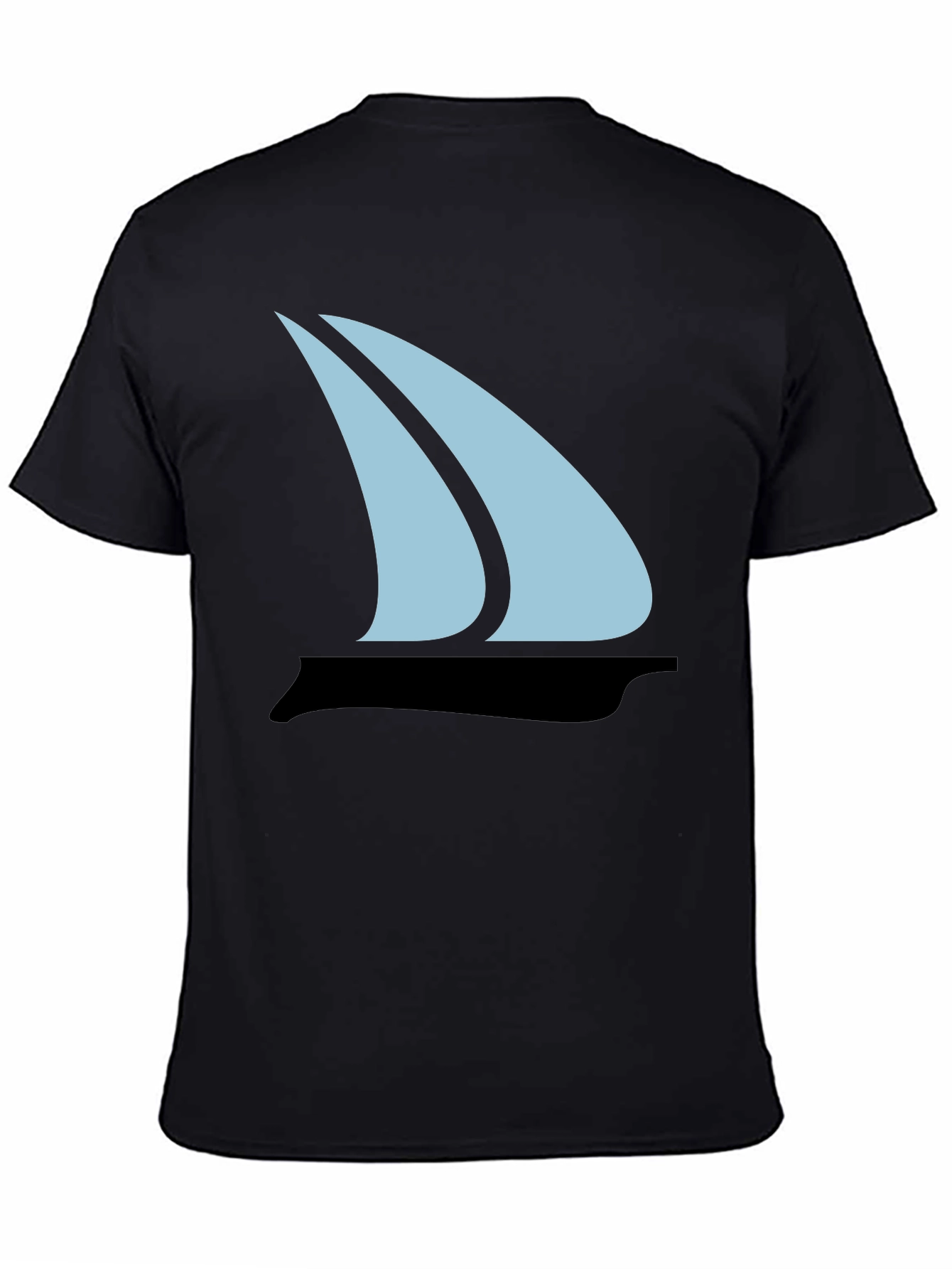 Sailboat Graphic Tee - Mens Black T-Shirt
