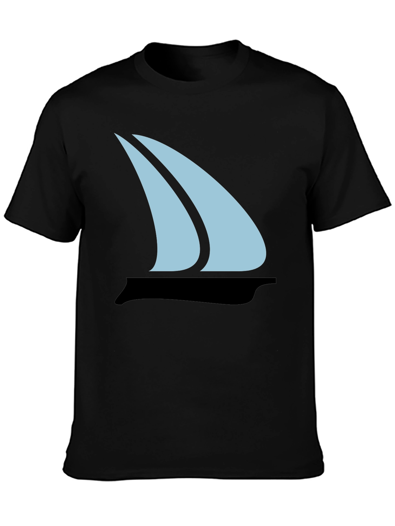 Sailboat Graphic Tee - Mens Black T-Shirt
