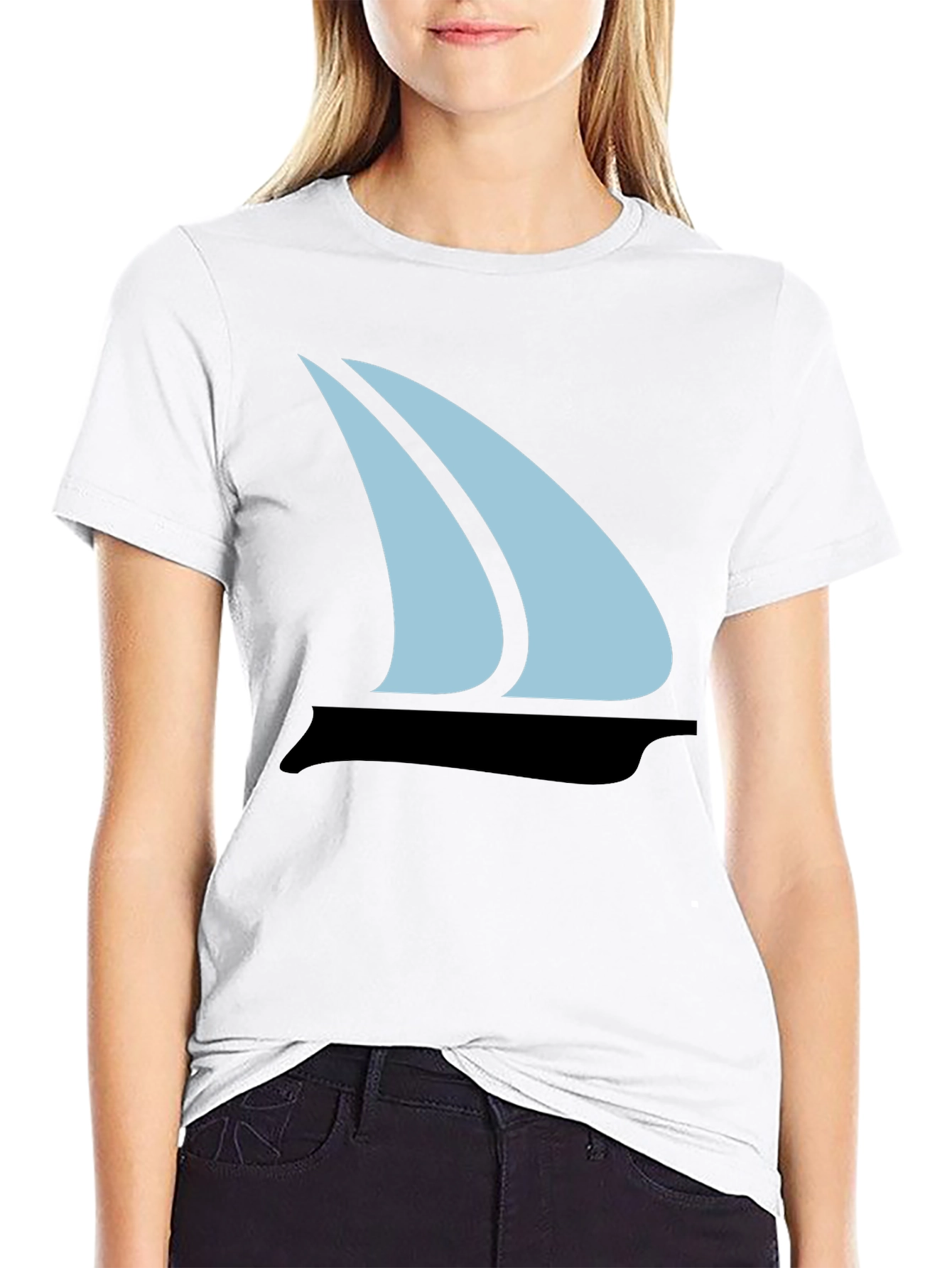 Sailboat Graphic Tee - Mens Black T-Shirt