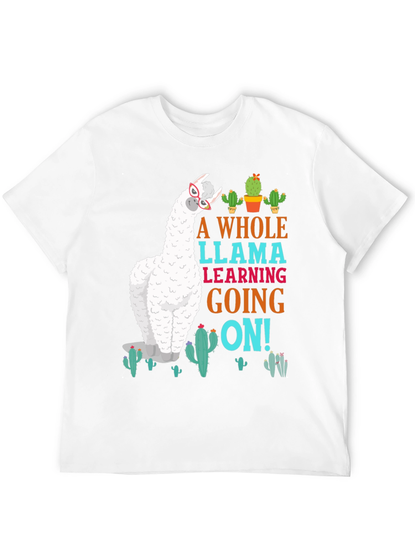 A Whole Llama Learning Going On T-Shirt