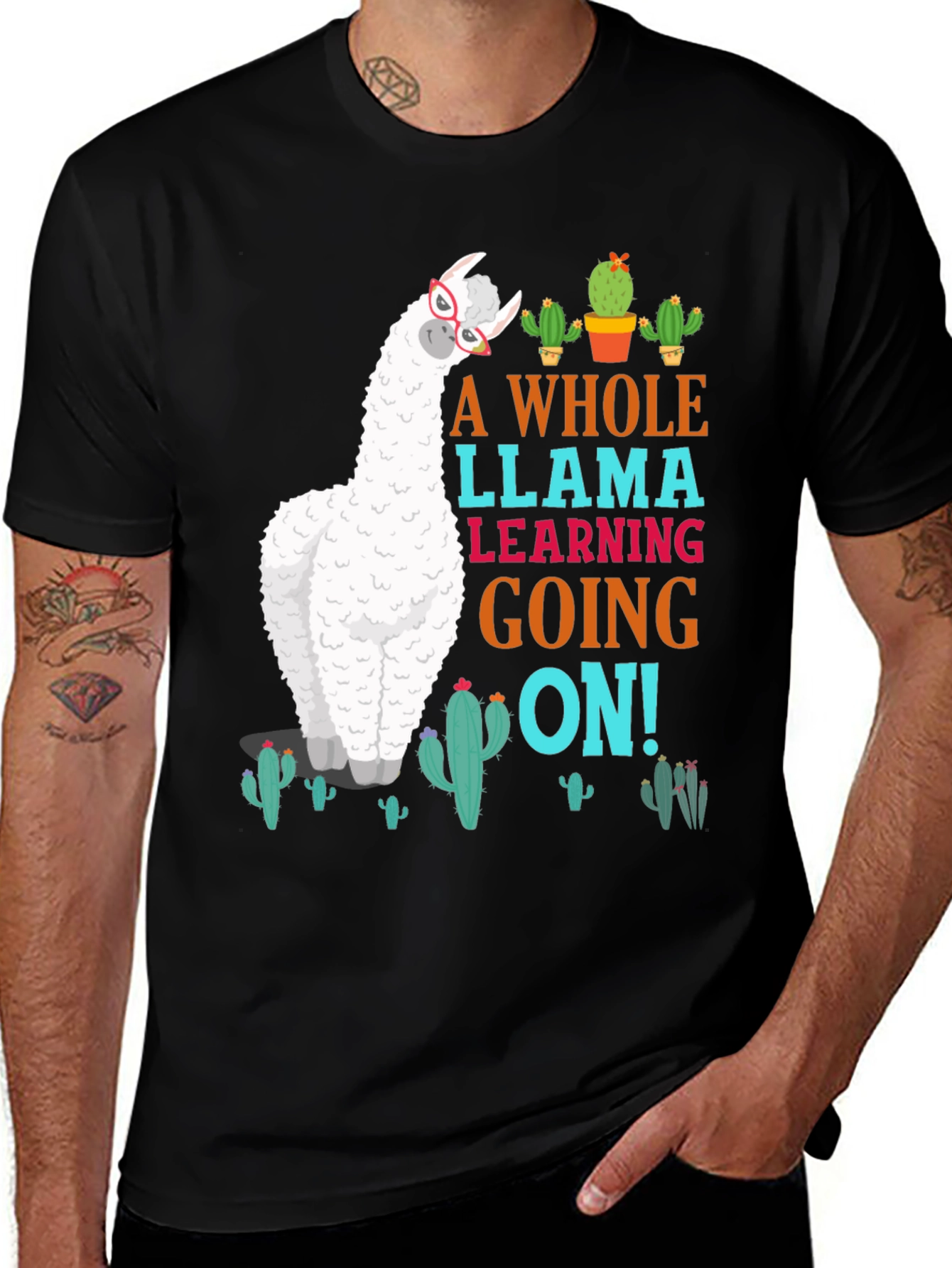 A Whole Llama Learning Going On T-Shirt