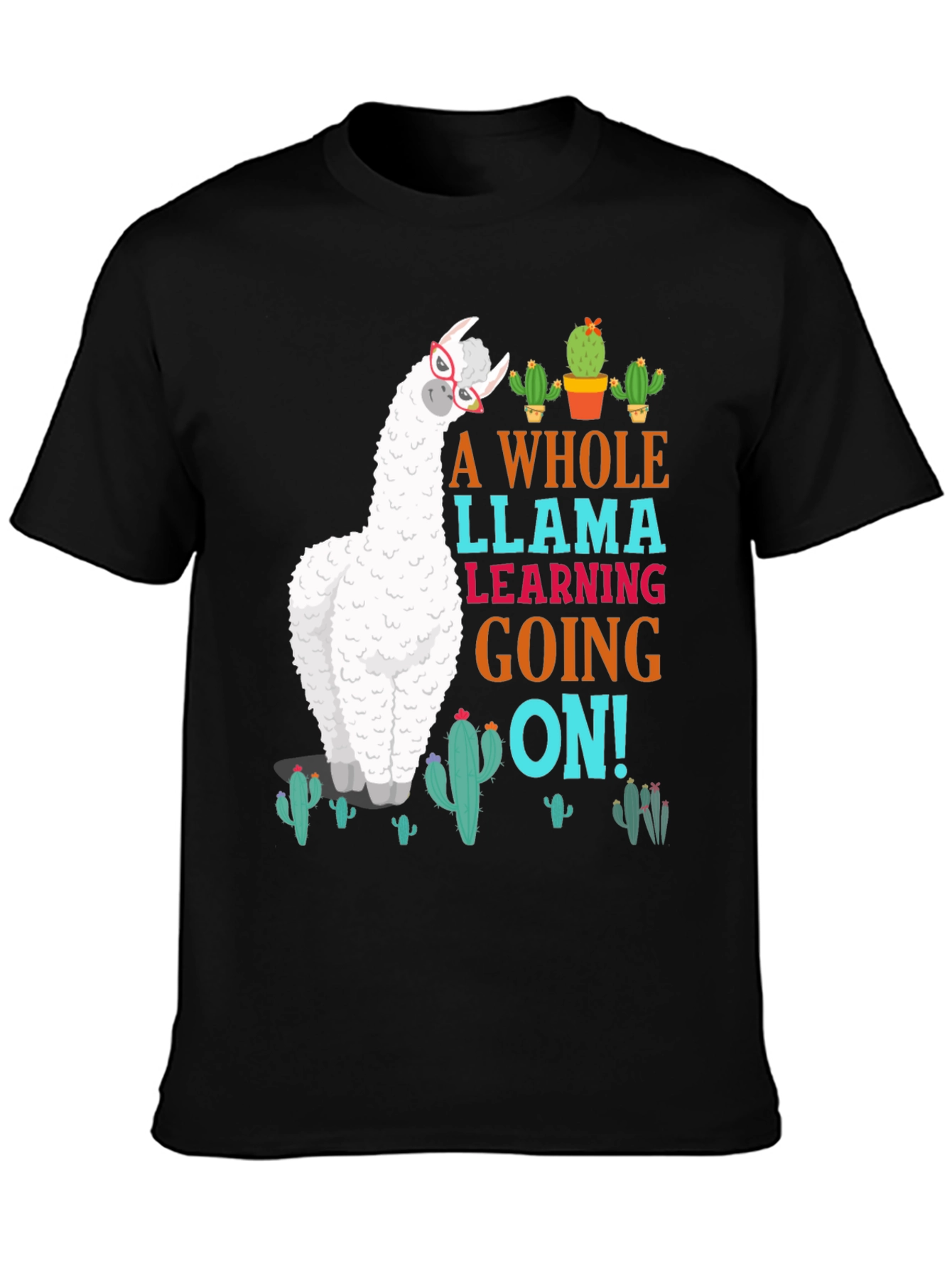 A Whole Llama Learning Going On T-Shirt