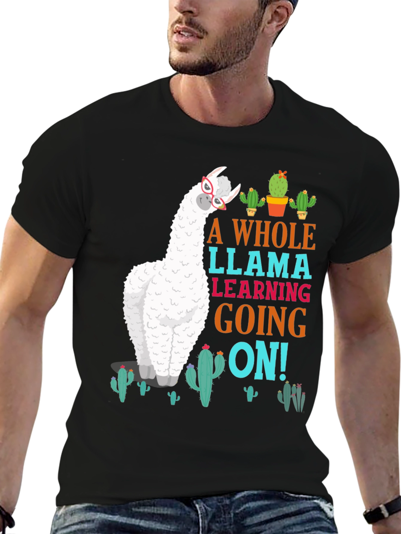 A Whole Llama Learning Going On T-Shirt