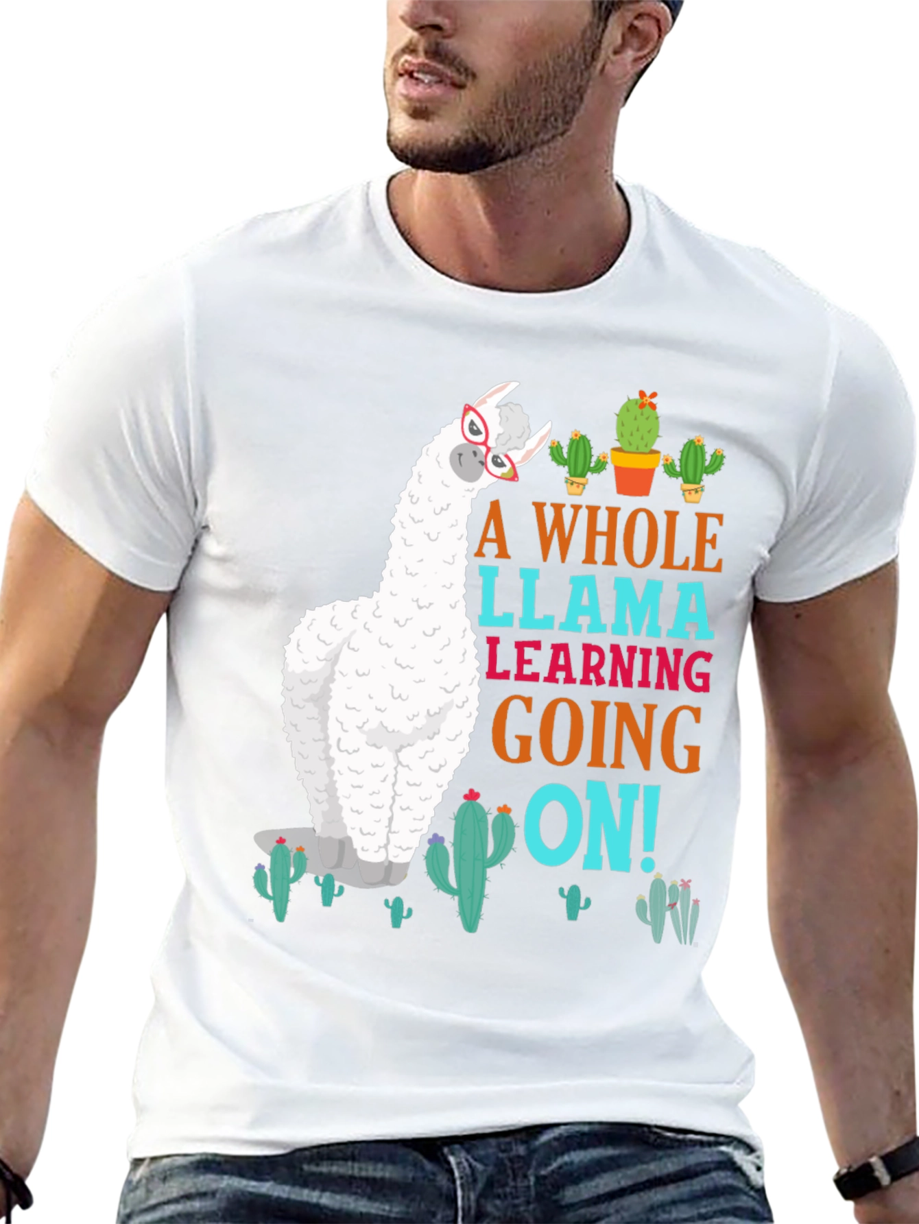A Whole Llama Learning Going On T-Shirt