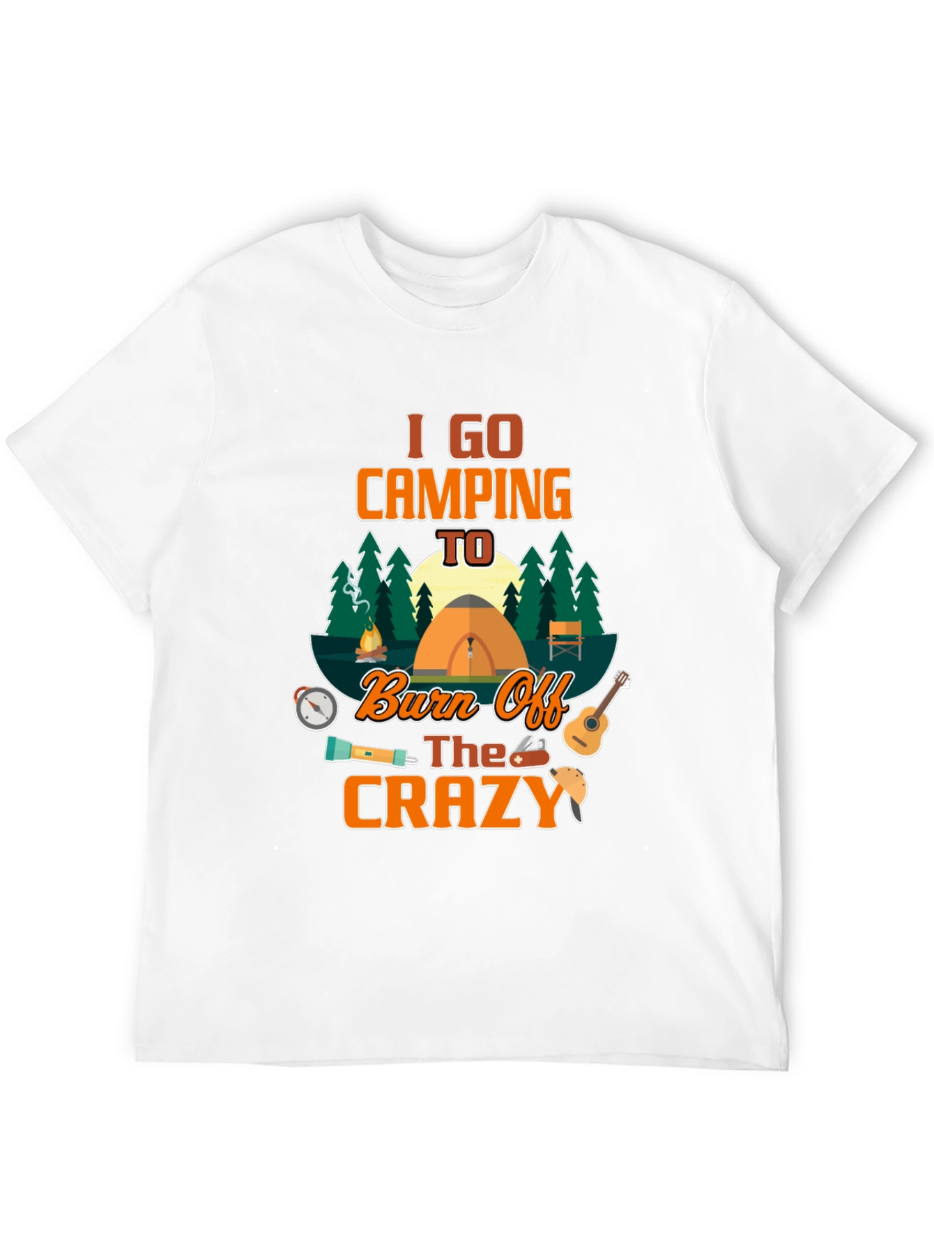 Camping Burn Off Crazy Graphic T-Shirt