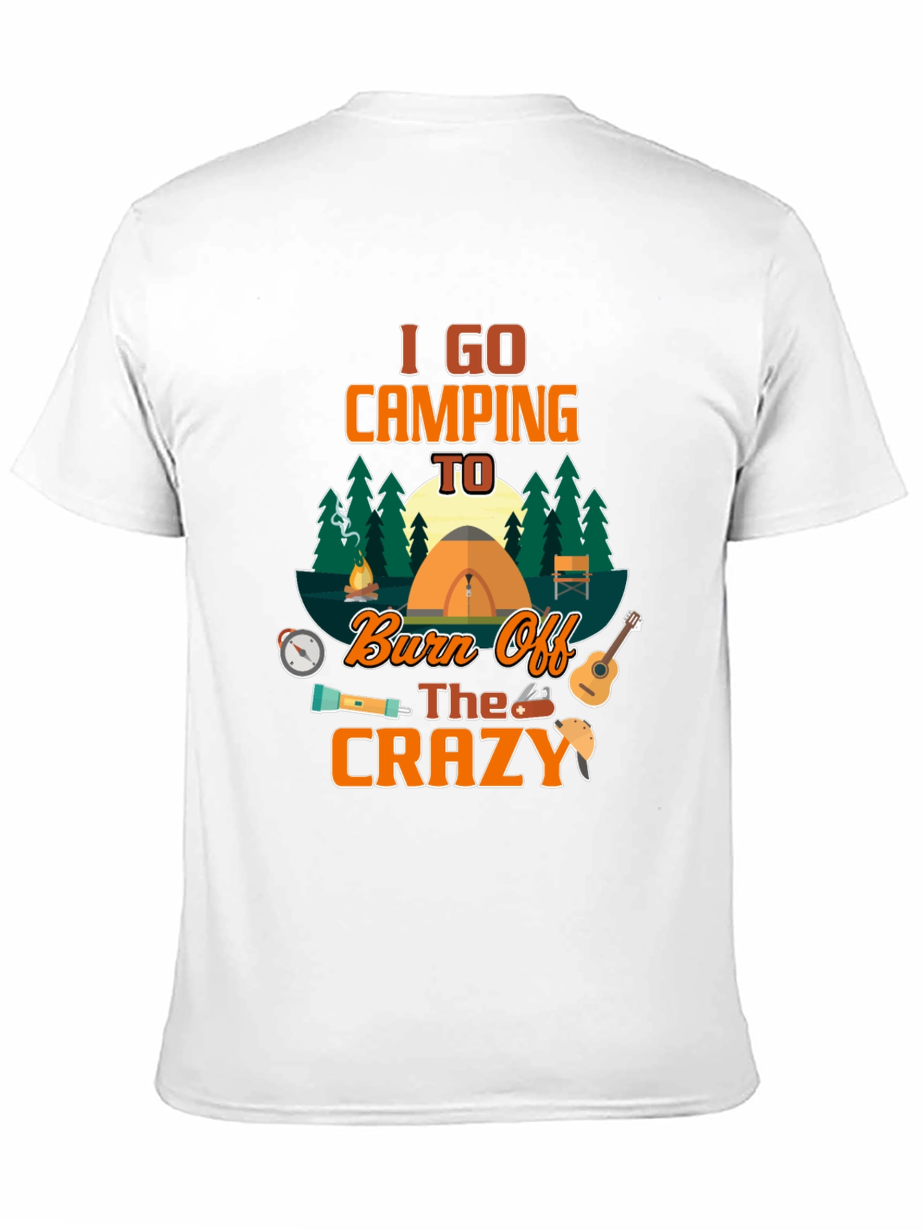Camping Burn Off Crazy Graphic T-Shirt