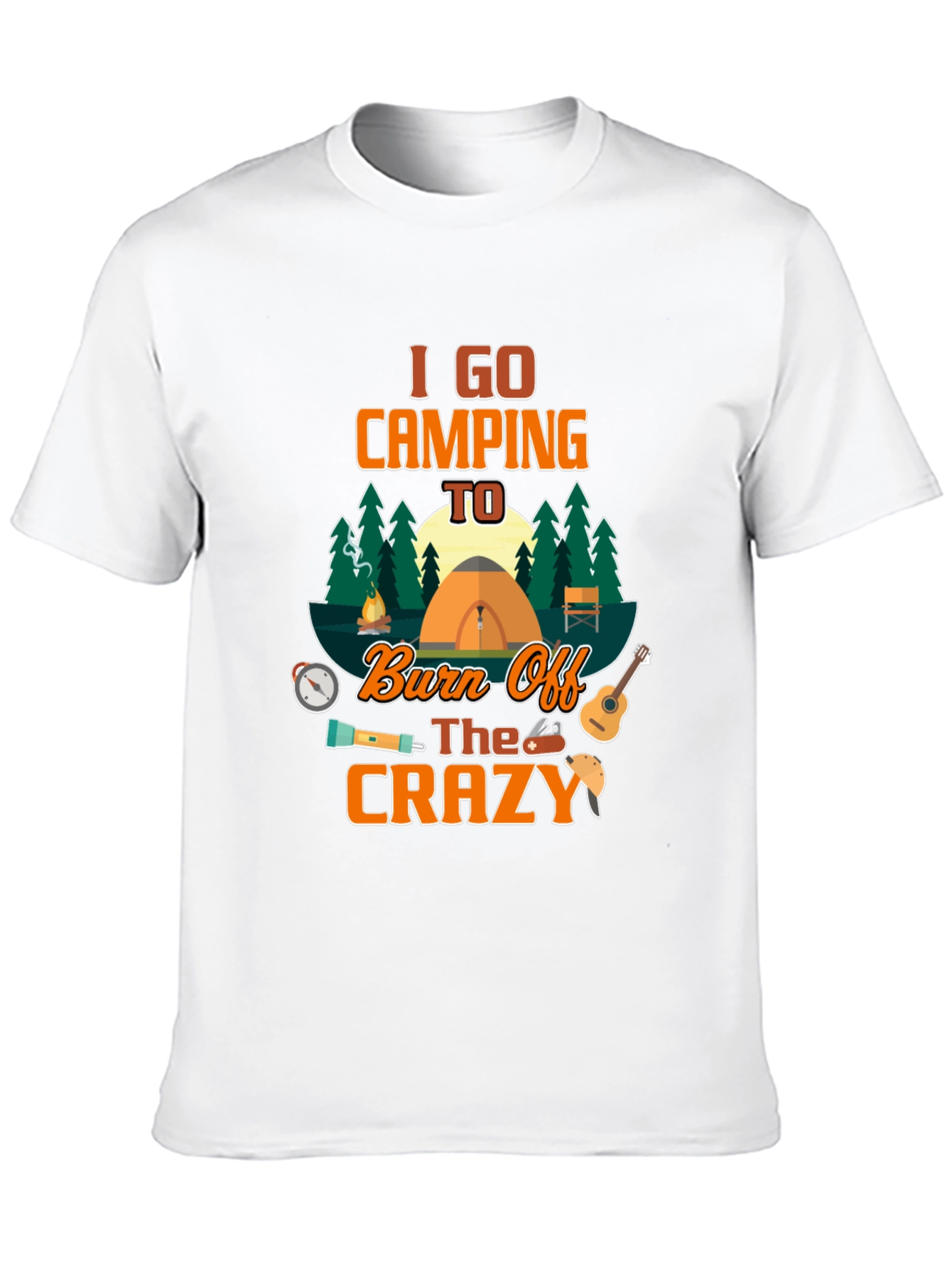 Camping Burn Off Crazy Graphic T-Shirt