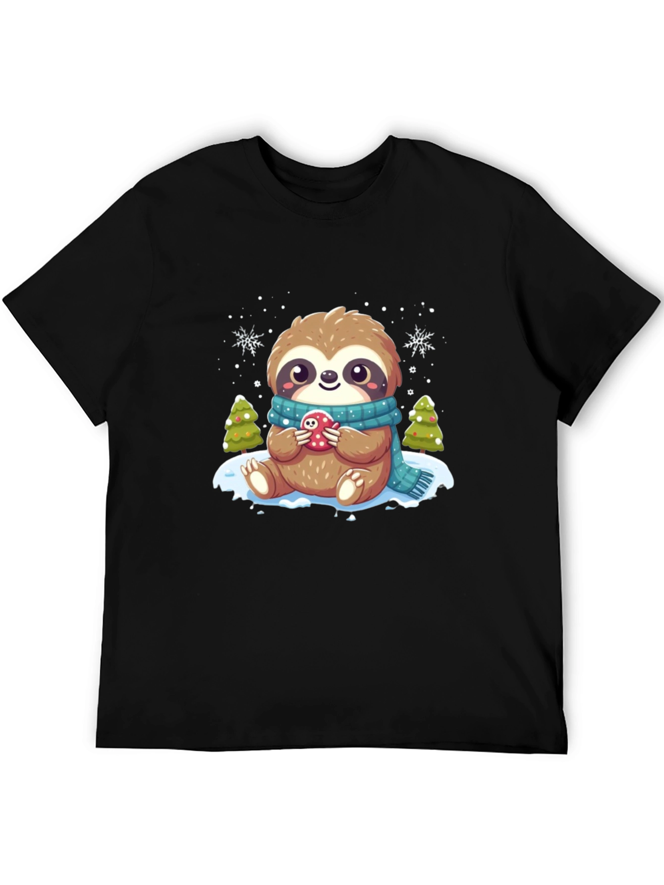 Cute Sloth Winter T-Shirt: Cozy Holiday Style