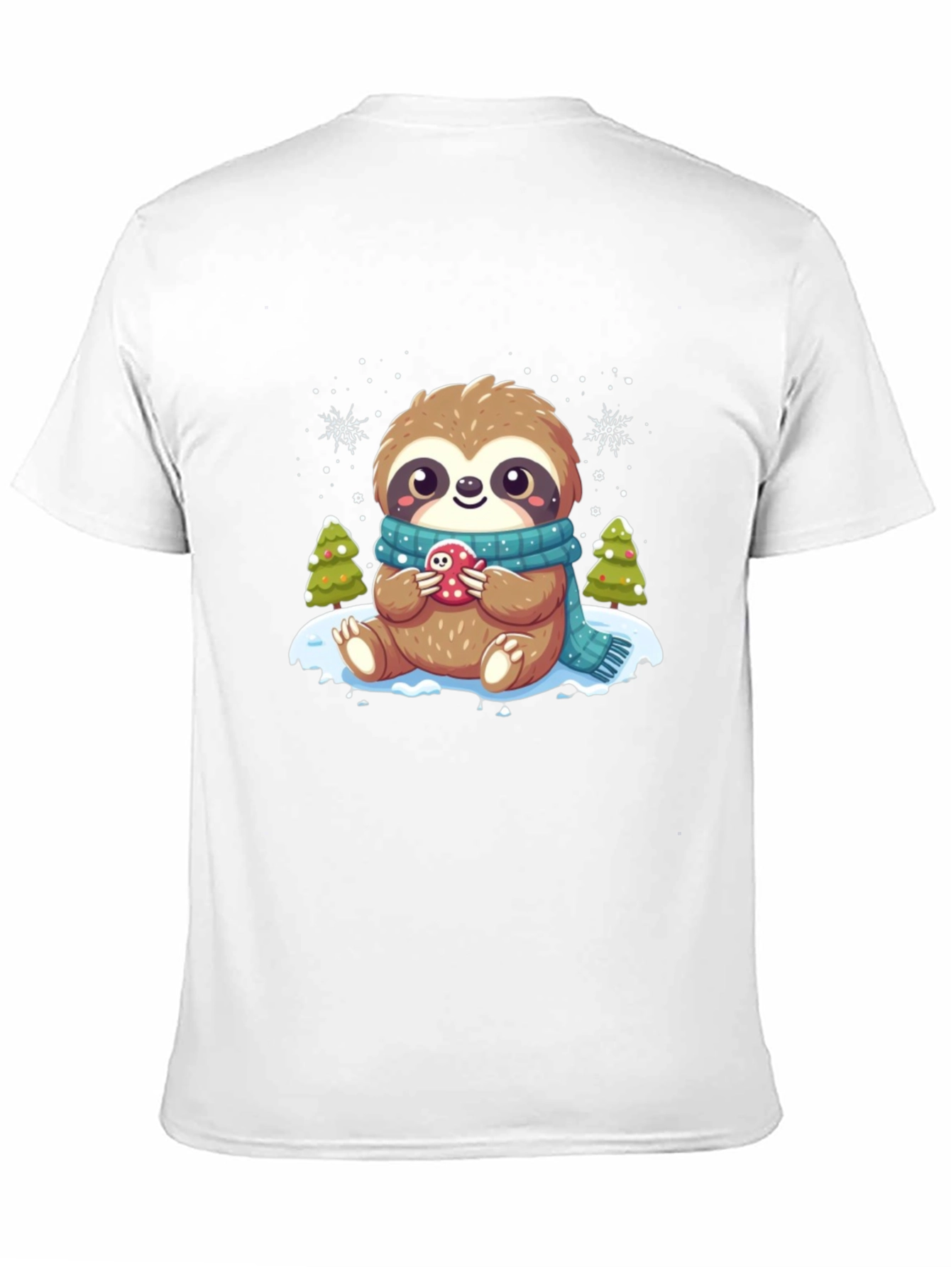 Cute Sloth Winter T-Shirt: Cozy Holiday Style
