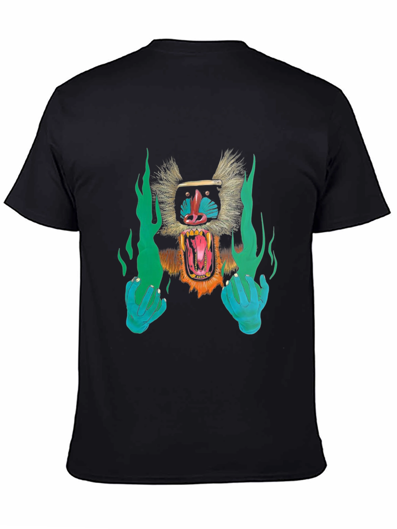 Monkey Rage Graphic Tee - Black