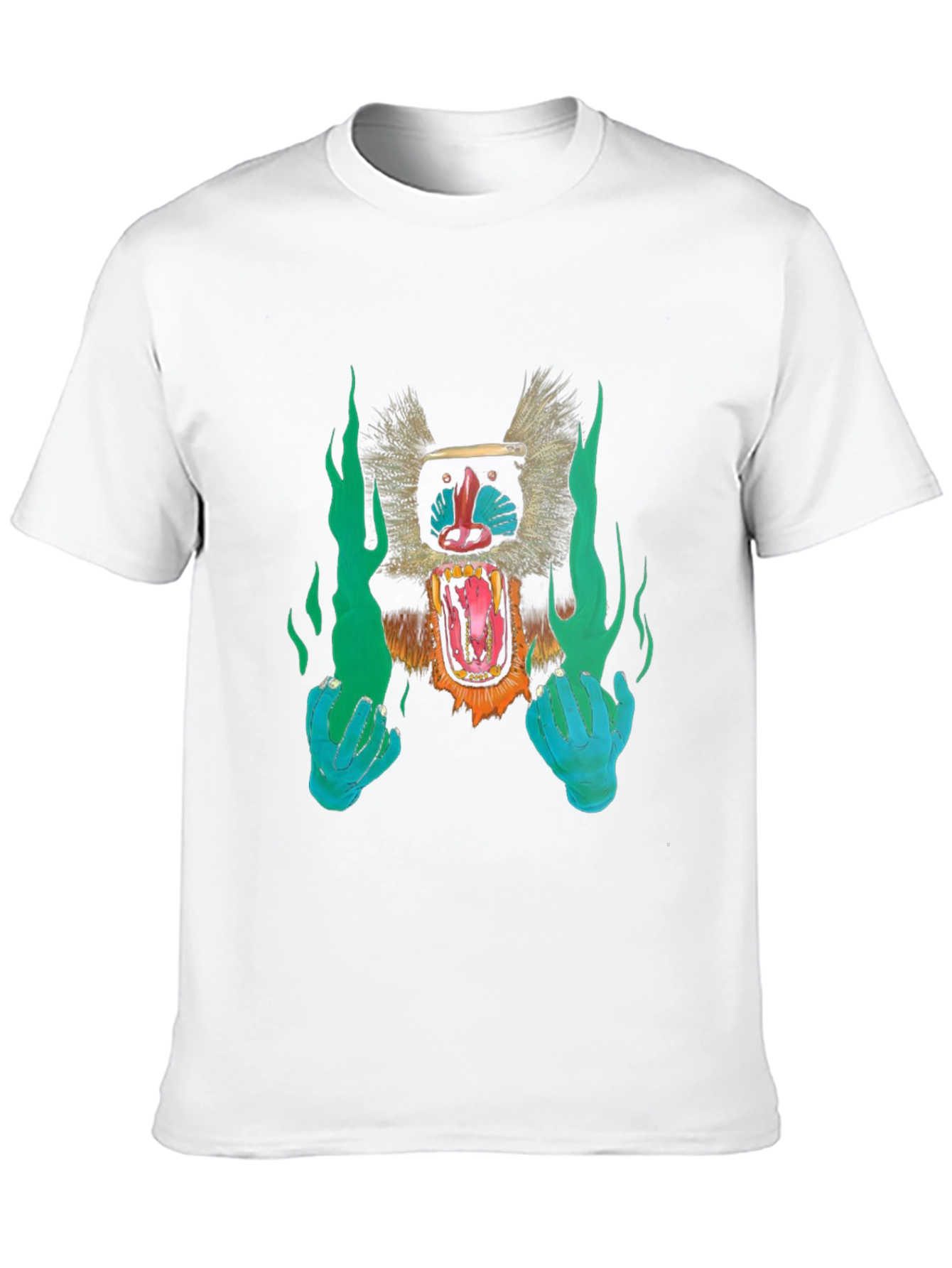 Monkey Rage Graphic Tee - Black