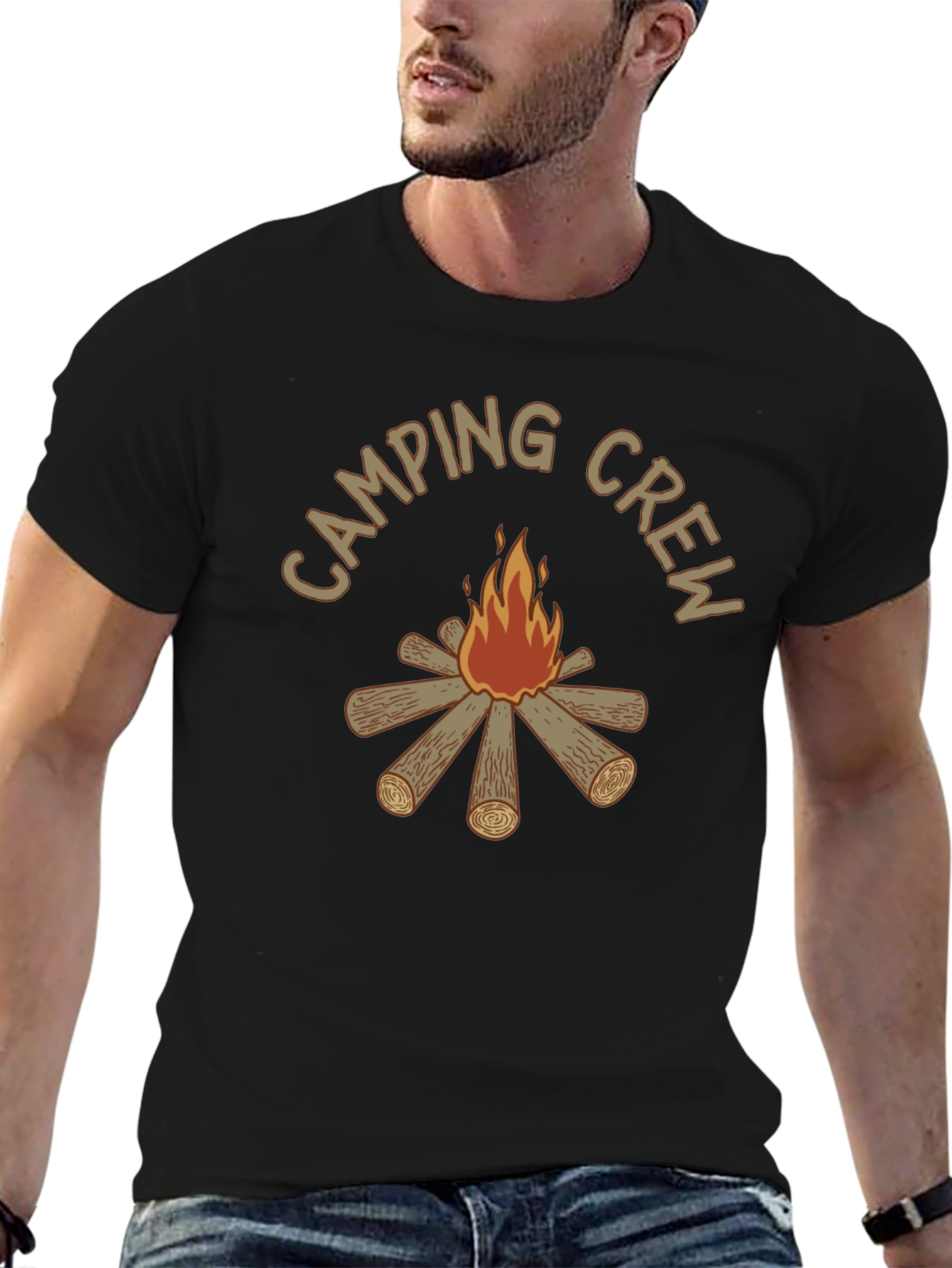 Camping Crew Campfire Graphic T-Shirt