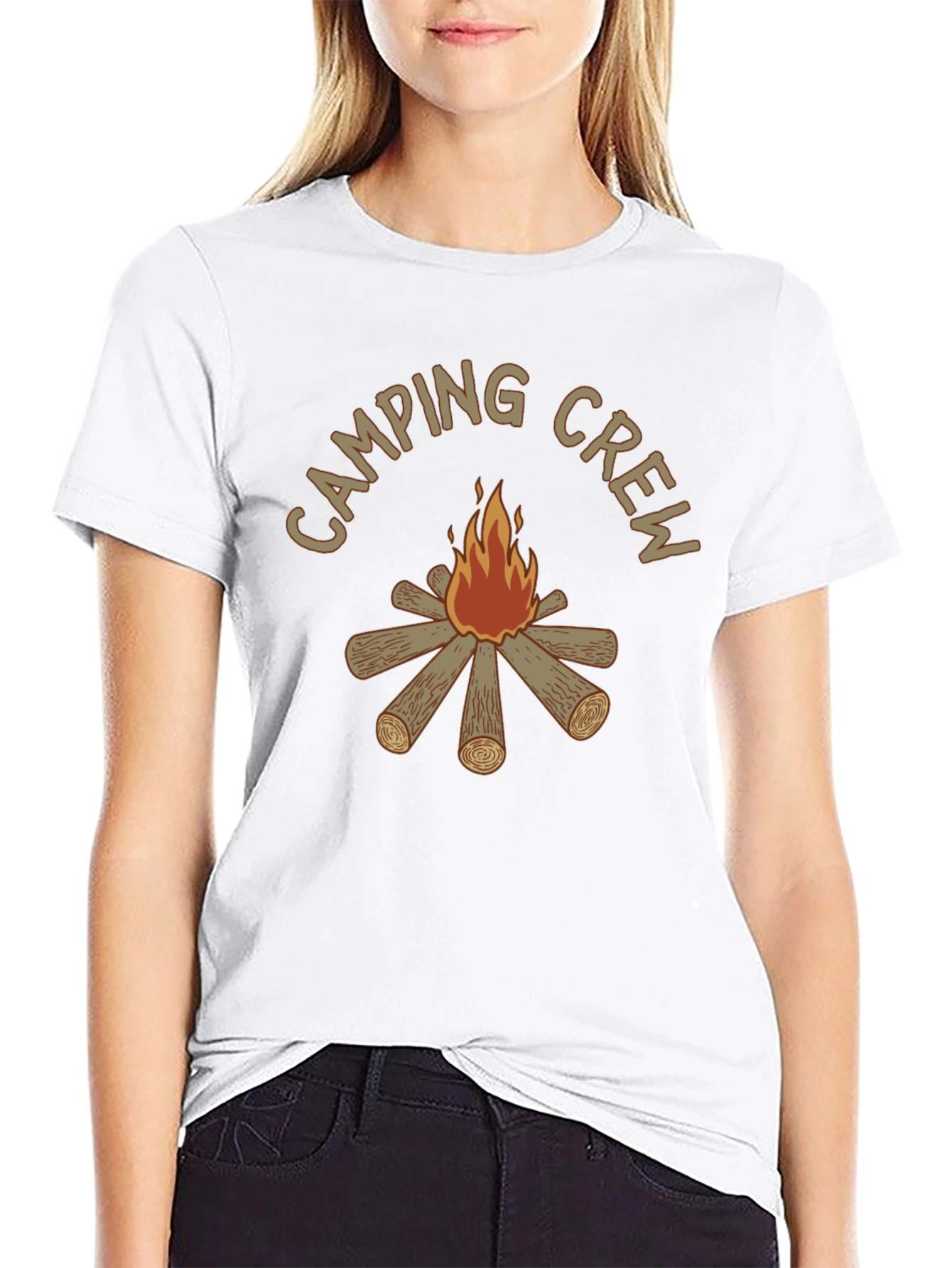 Camping Crew Campfire Graphic T-Shirt