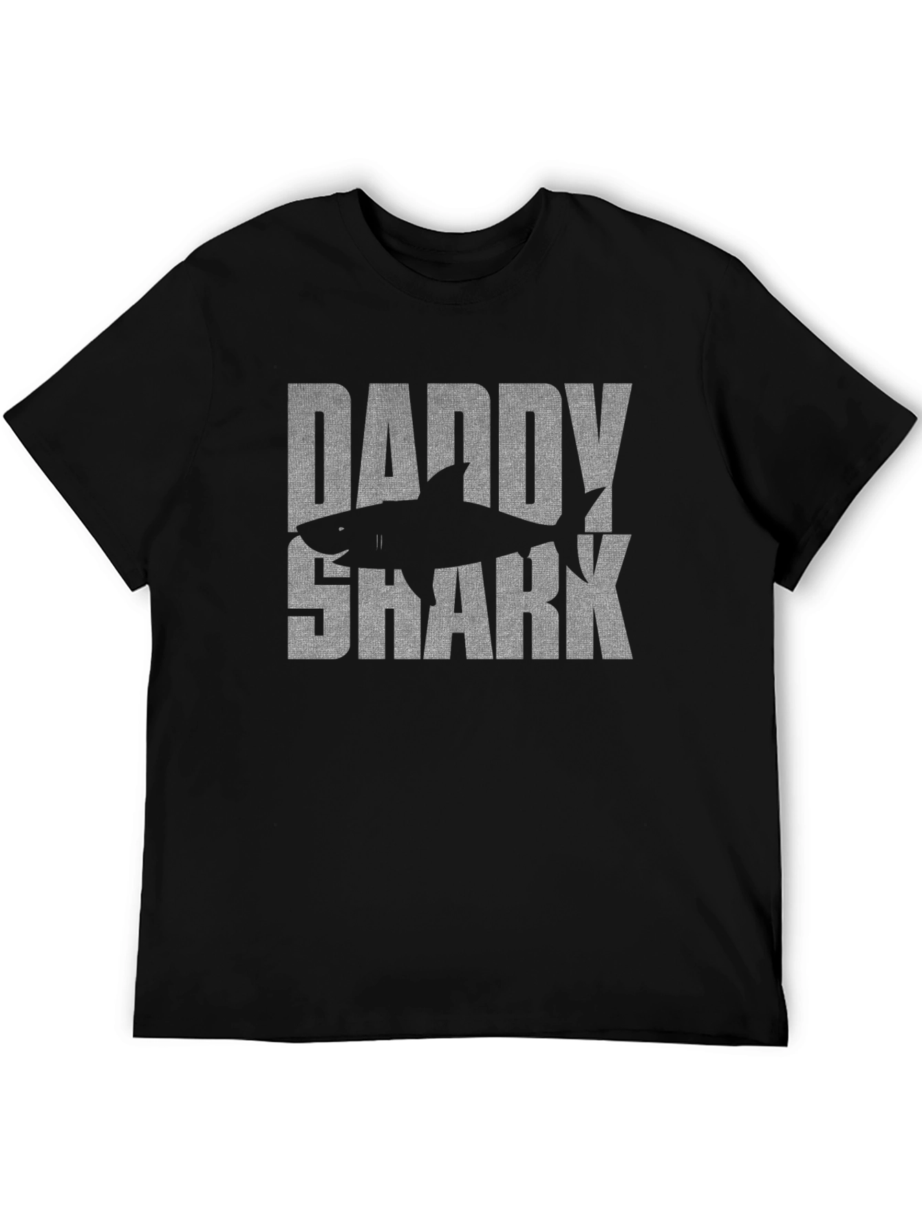 Daddy Shark T-Shirt - Mens Black Graphic Tee